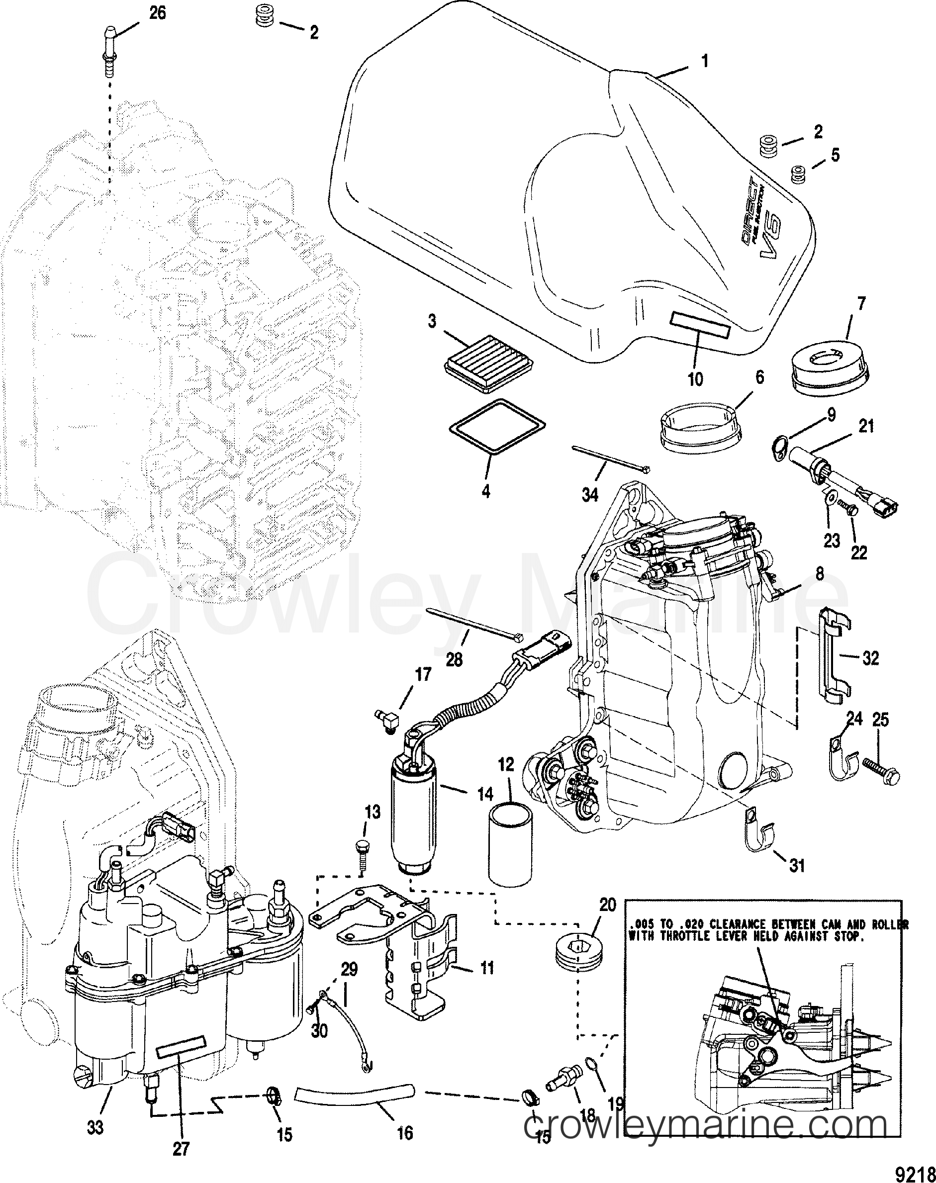 2000 Outboard 115DFI [XL DIG SW] - 7115D83JD - AIR HANDLER