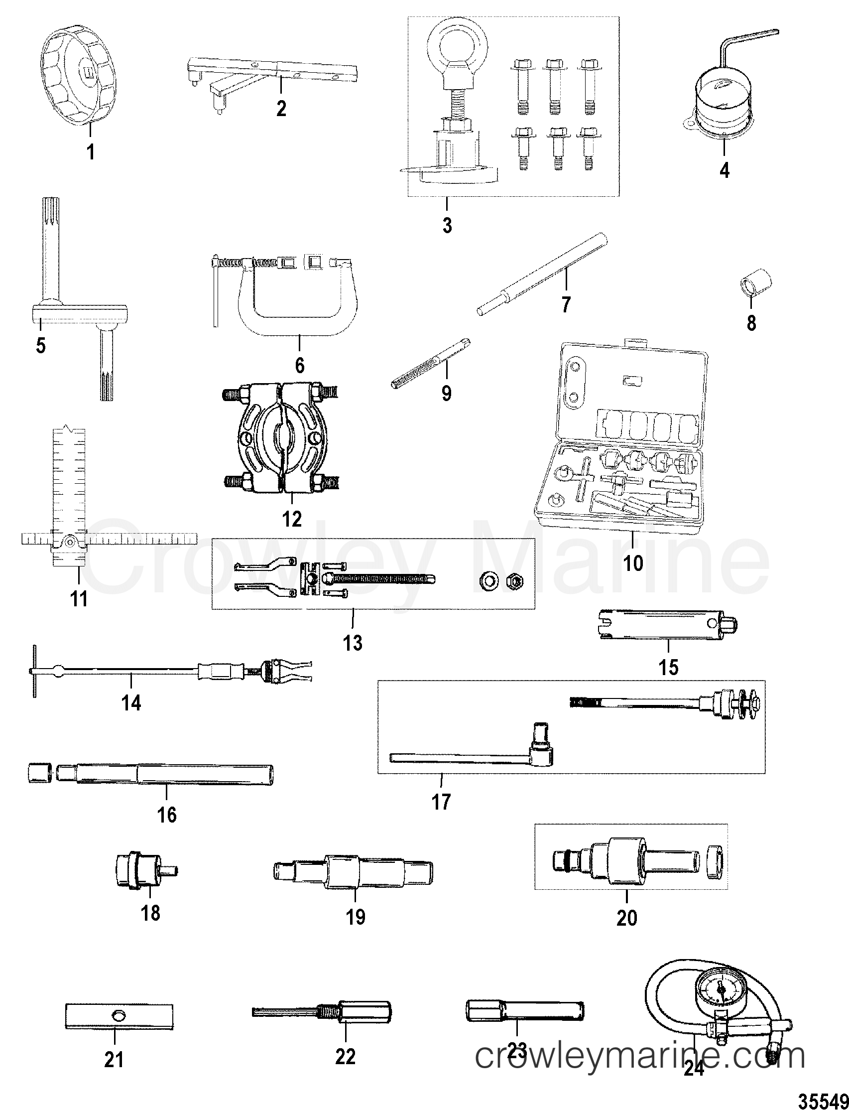 1998 Outboard 15 [MH 4] - 7F15201GD - TOOLS