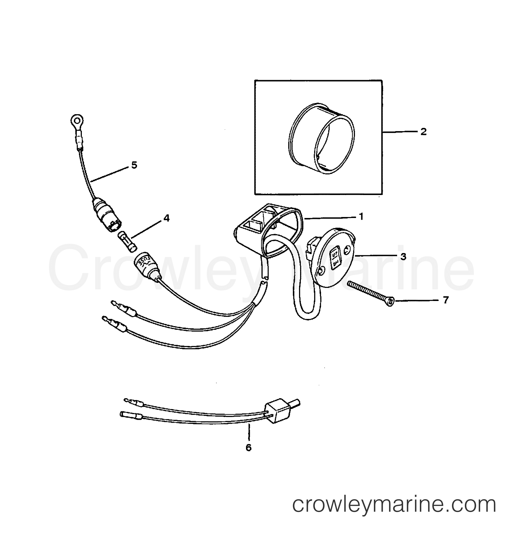 1992 Outboard 40 [ELHPTO] - 7040411AD - TRIM SWITCH KIT