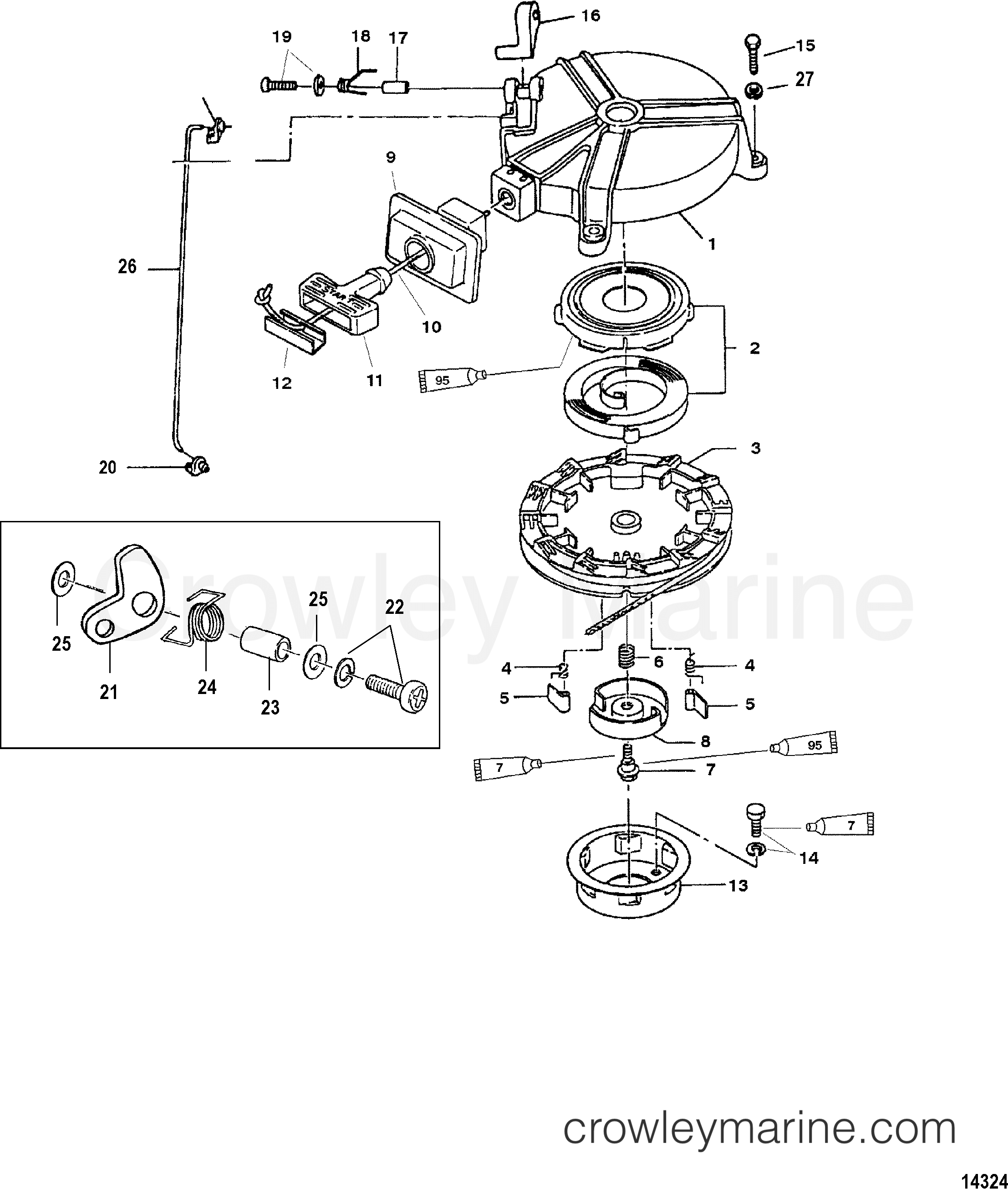 2006 Outboard 4 [ML] - 7004211UK - RECOIL STARTER