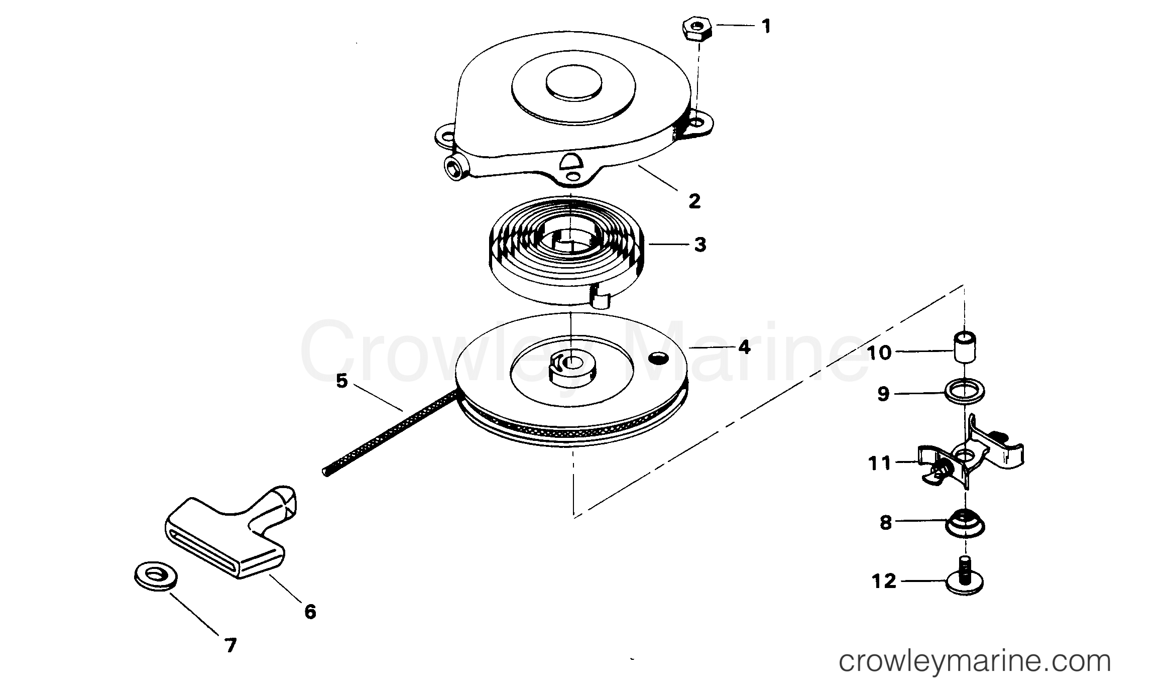 1981 Outboard 4 - H0042081C - STARTER