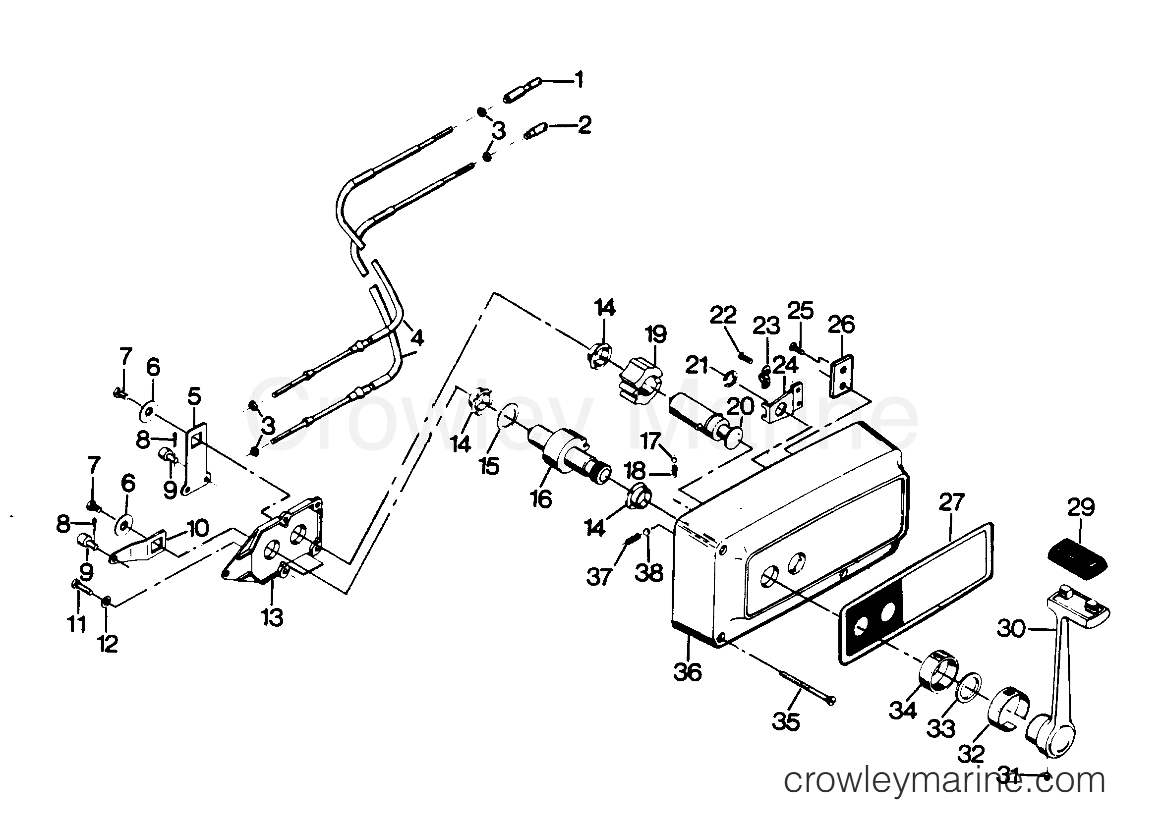1987 Outboard 85 - H0856Y87A - REMOTE CONTROL