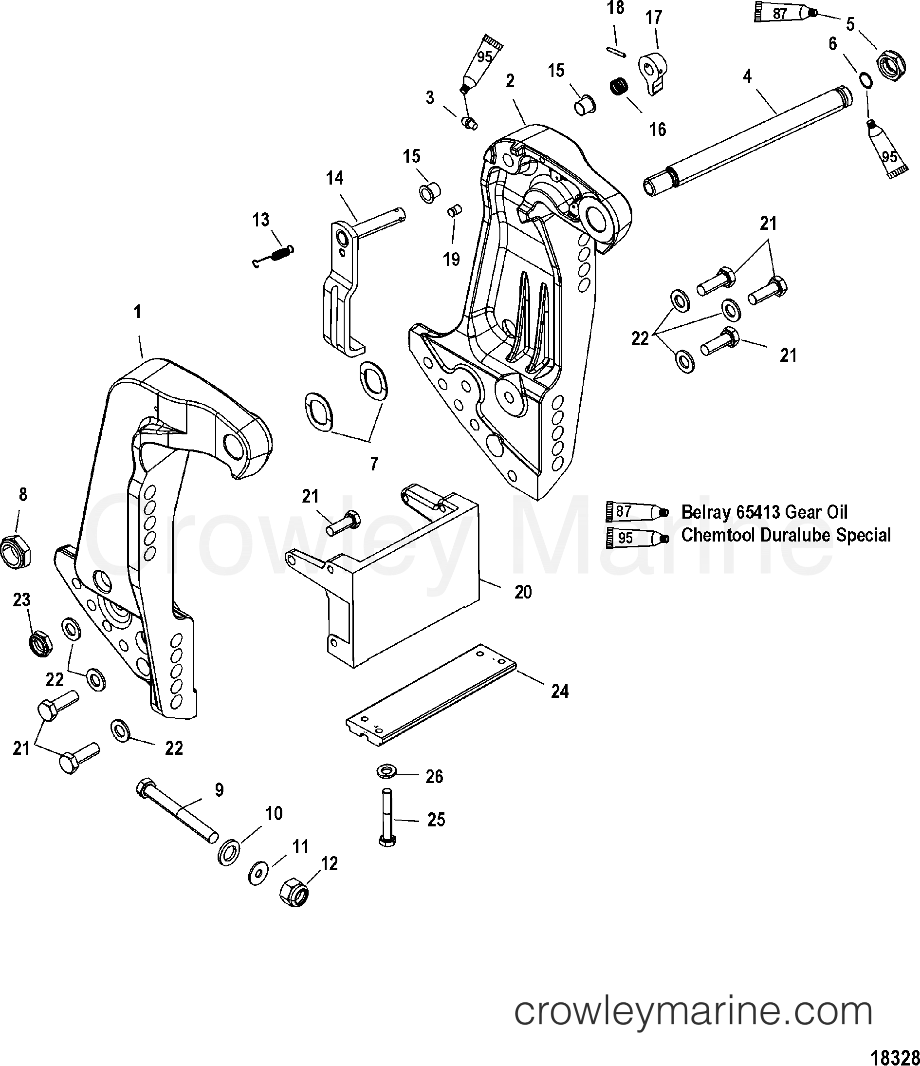 2002 Outboard 90 [EXLPT SW 4] - 7F90422LY - TRANSOM BRACKET