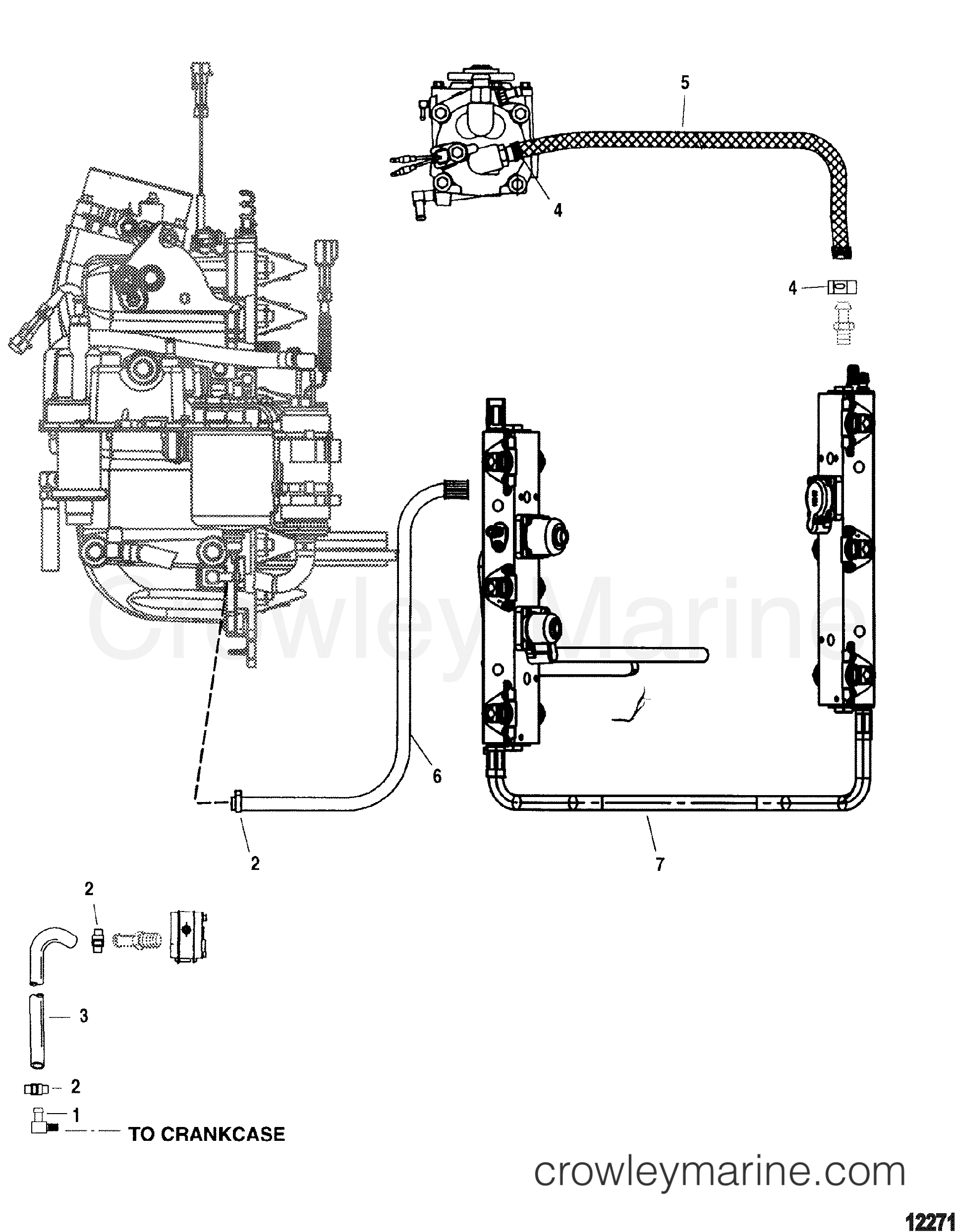 2000 Outboard 225DFI [XXL SW] - 7225493JD - AIR HOSES