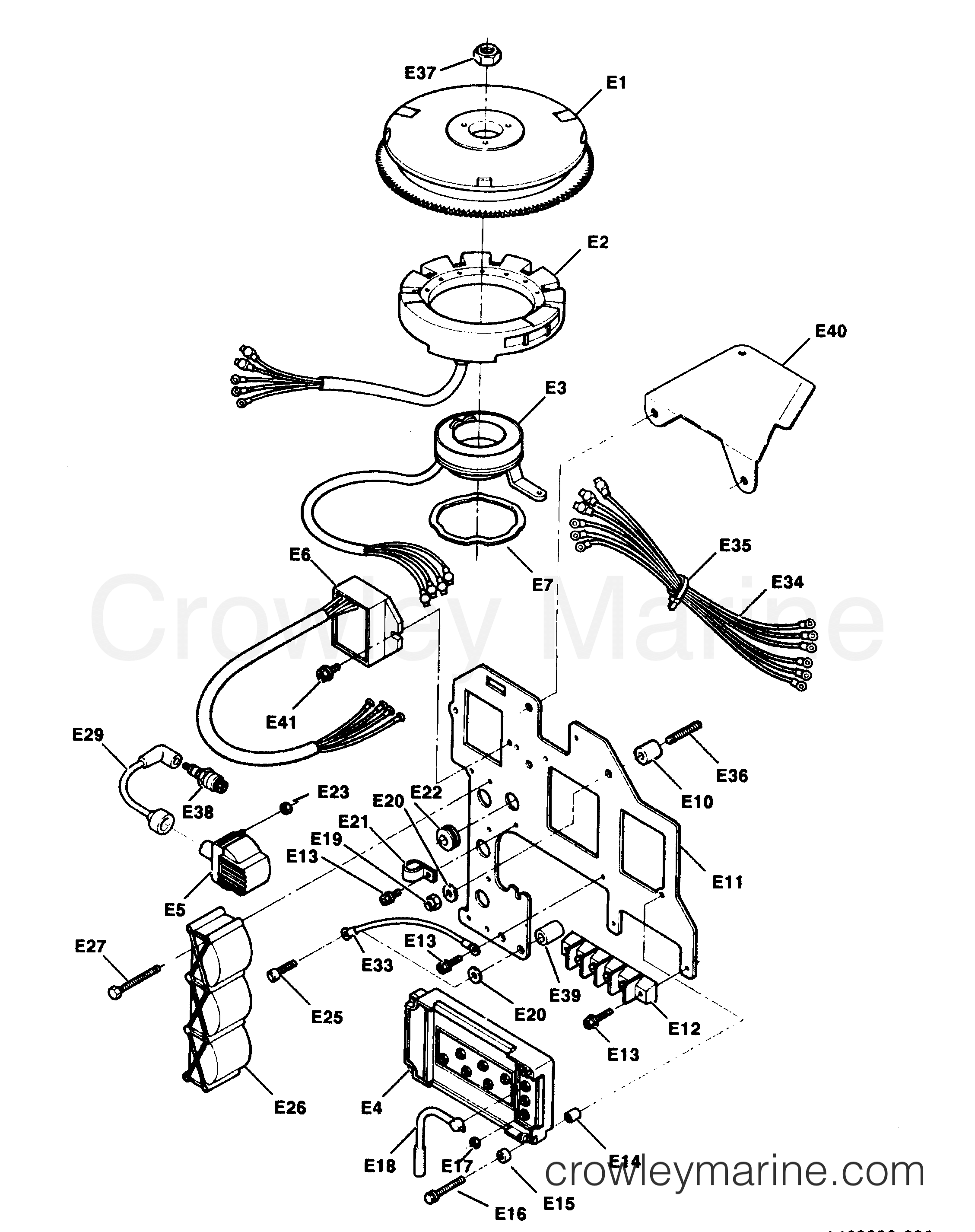 1991 Outboard 90LD - 90LD91D [L-DRIVE] [Force] - IGNITION COMPONENTS