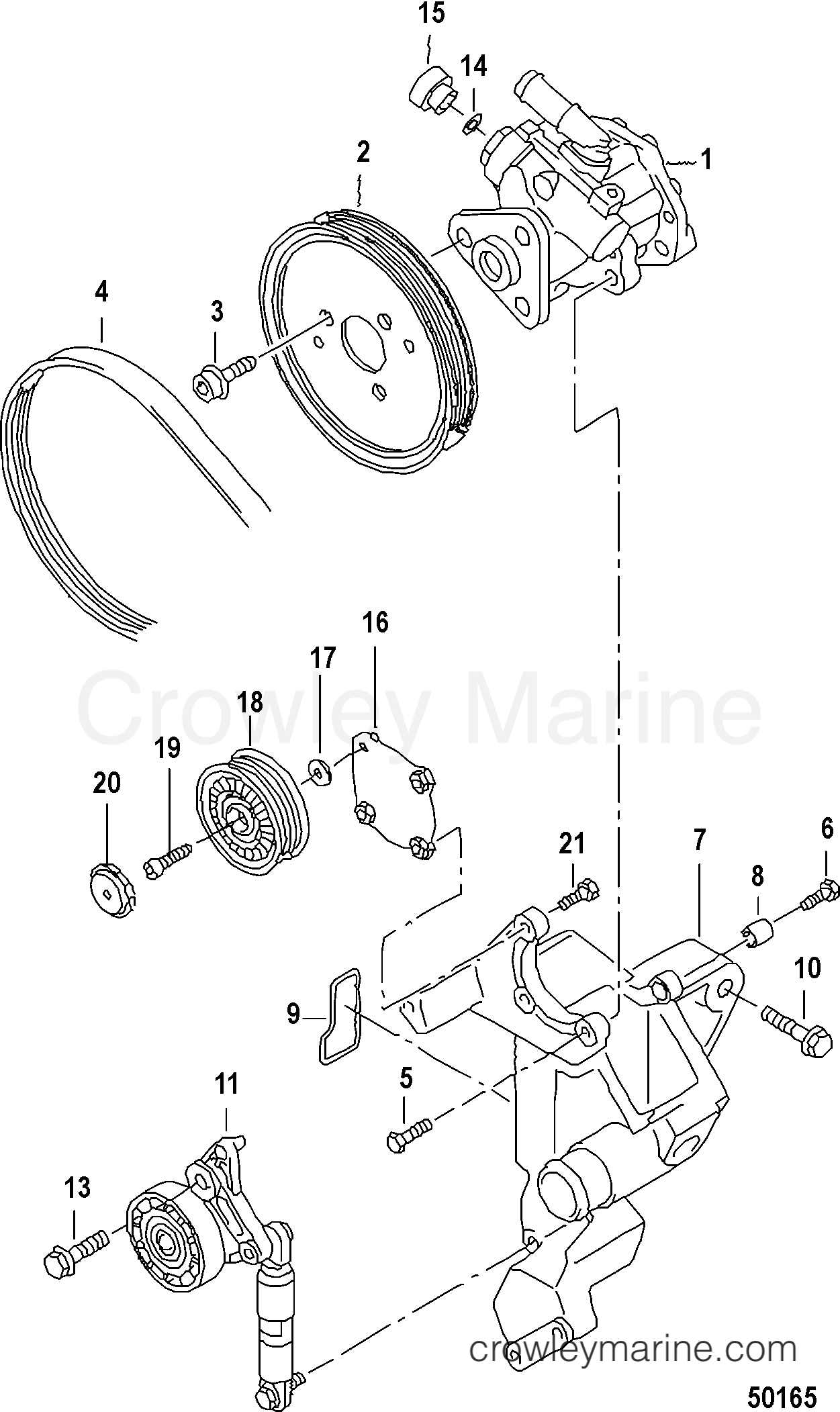 2012 Inboard Engine 3.0L TDI - 3D300004D - VANE PUMP