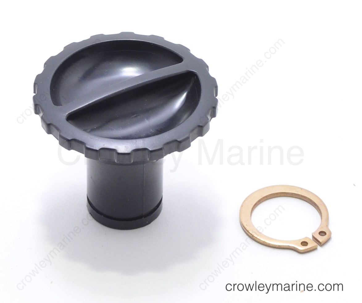 0387272 Idle adjustment Knob & Retaining Ring Assembly Evinrude & Johnson, OMC Crowley Marine