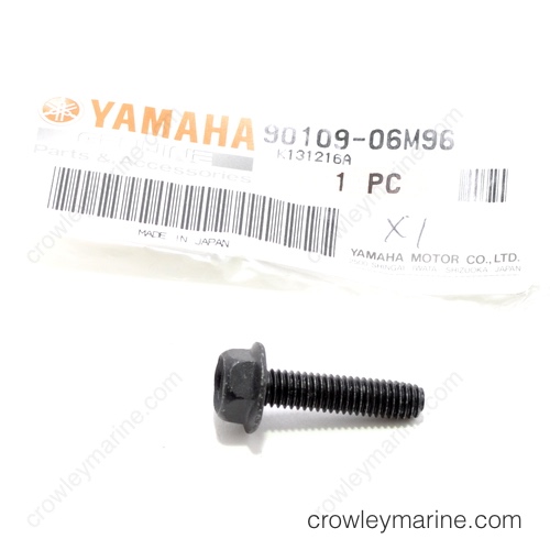 Genuine Yamaha OEM Bolt 90109-06022-00 (also Fits 338-84552-00-00) – New Original Part