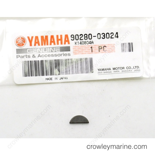 902800302400 Woodruff Key Yamaha OEM Parts Crowley Cycles