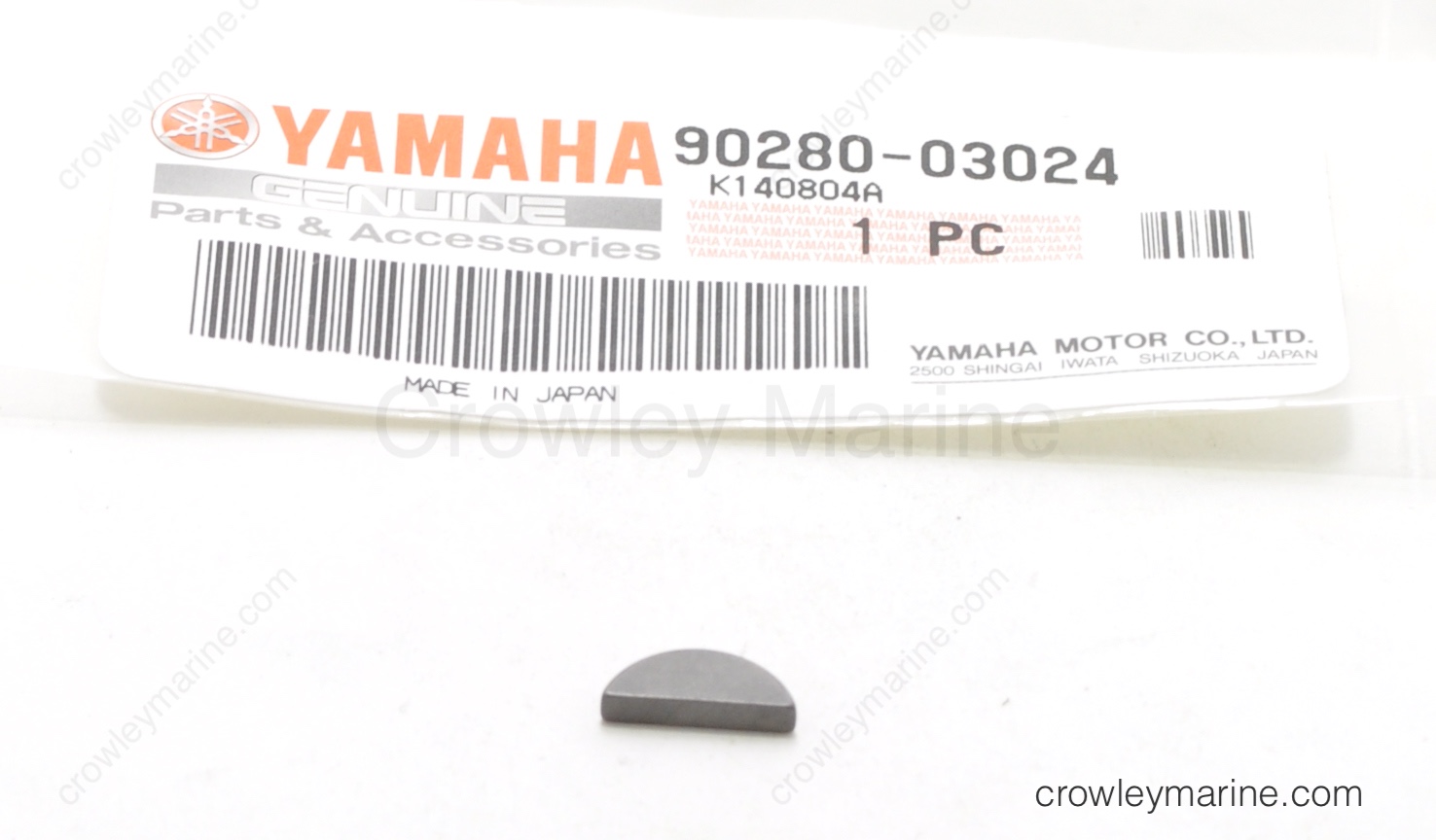 902800302400 Woodruff Key Yamaha Motors Crowley Marine