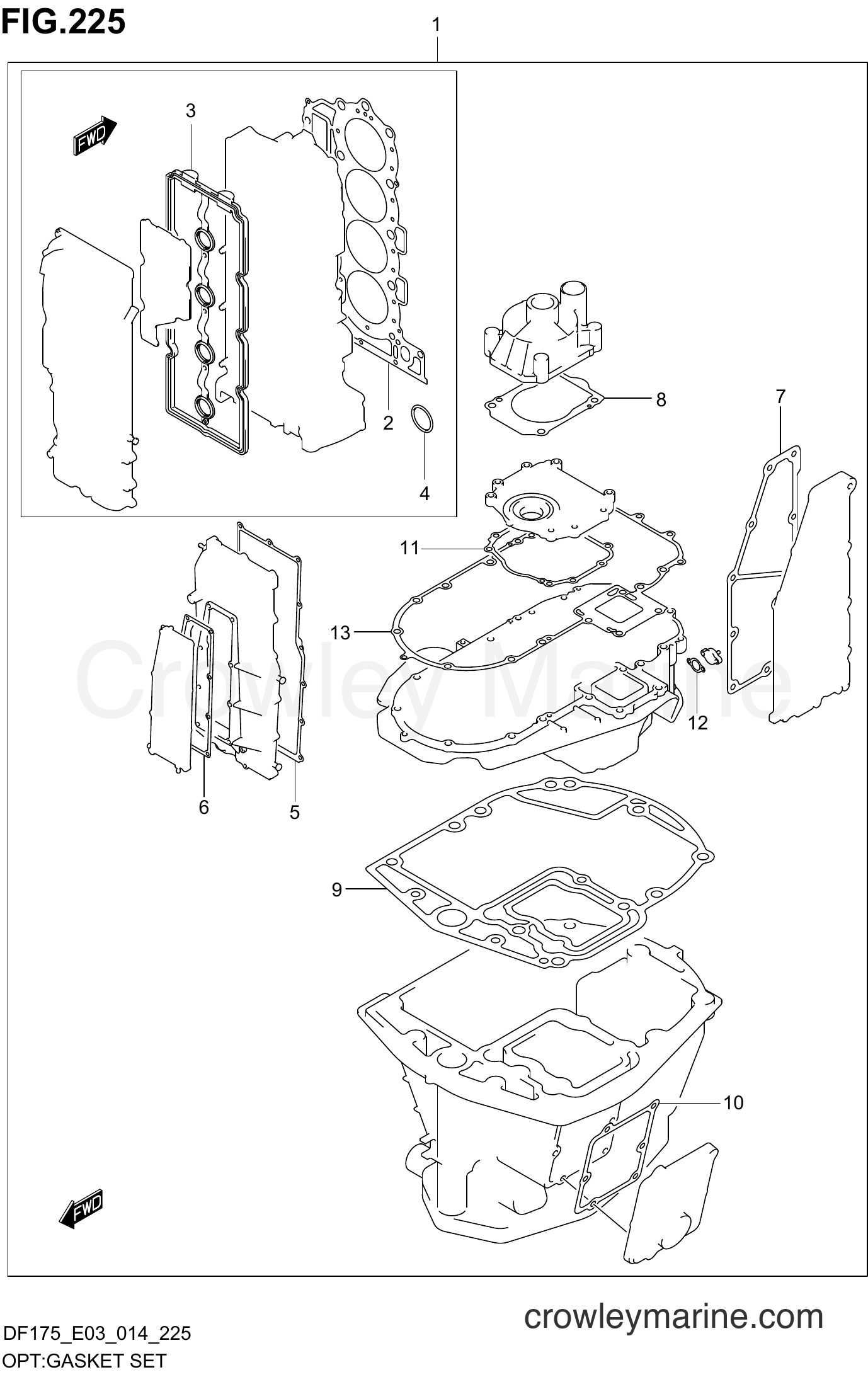 Suzuki Marine DF150 41001~ - OPT:GASKET SET