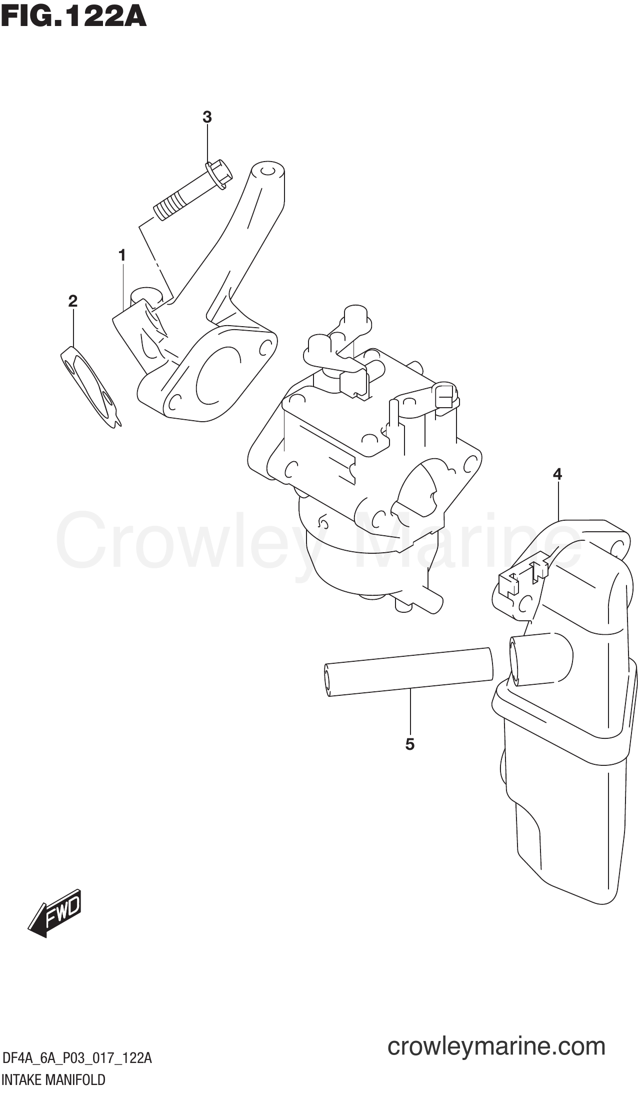 Suzuki Marine DF6A 710001~ - INTAKE MANIFOLD