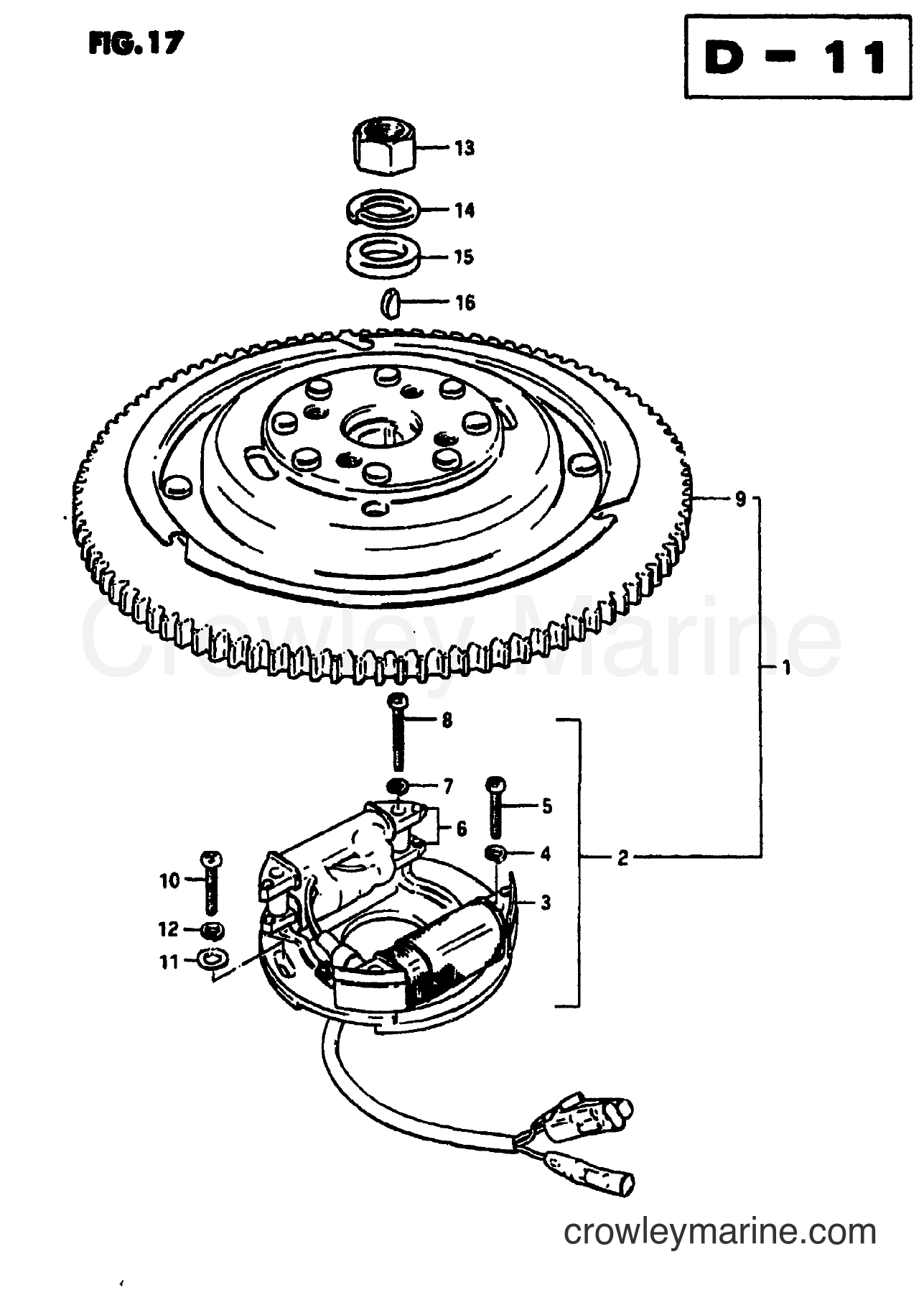 MAGNETO (DT50) - 1977 Two-Stroke Outboard 50 DT50 | Crowley Marine