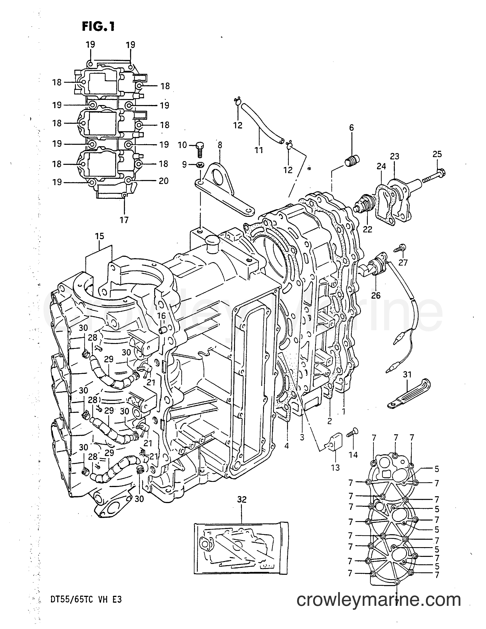 Suzuki Marine DT55 - CYLINDER