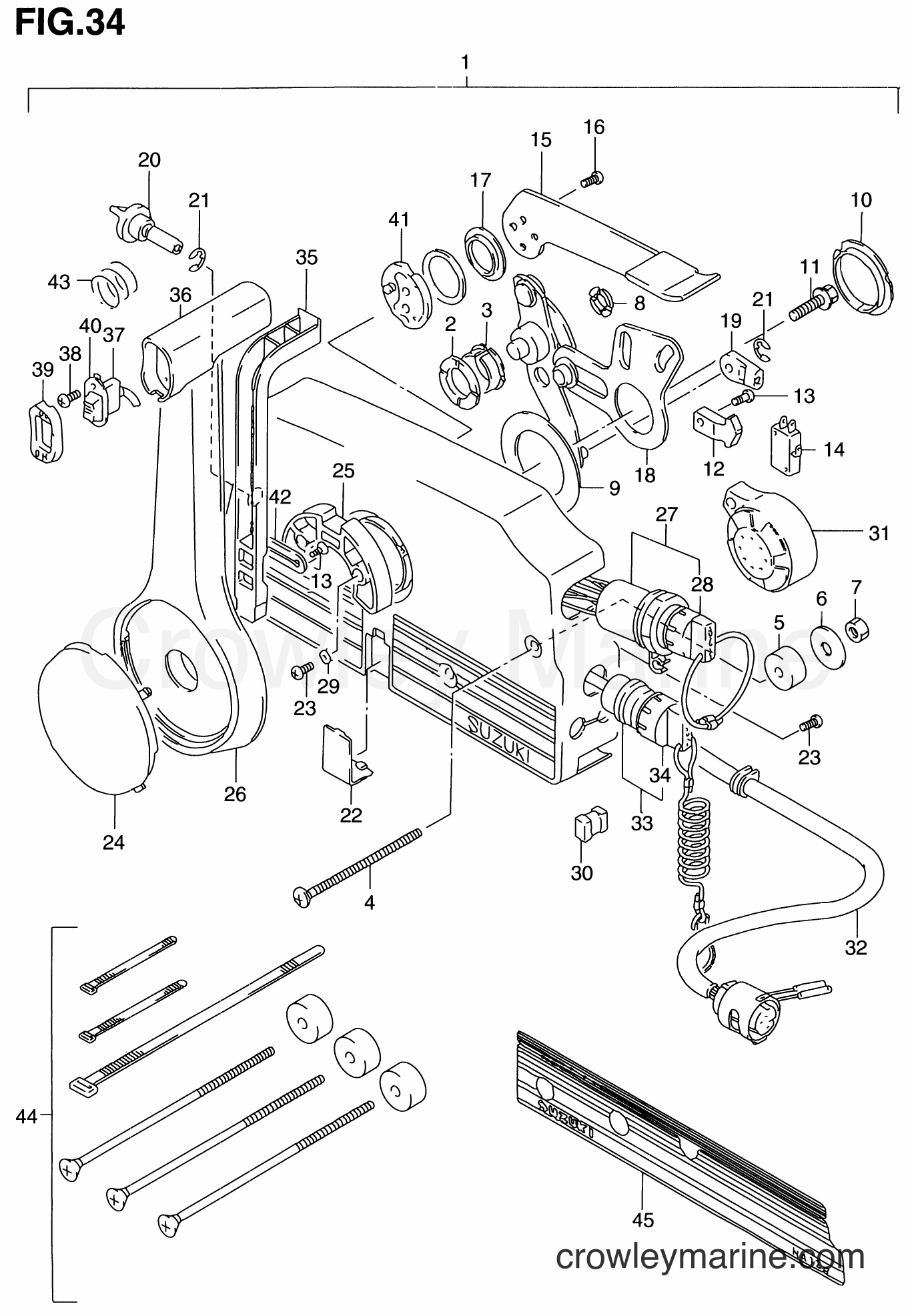 Suzuki Marine DT90 - REMOTE CONTROL BOX (~MODEL:92)