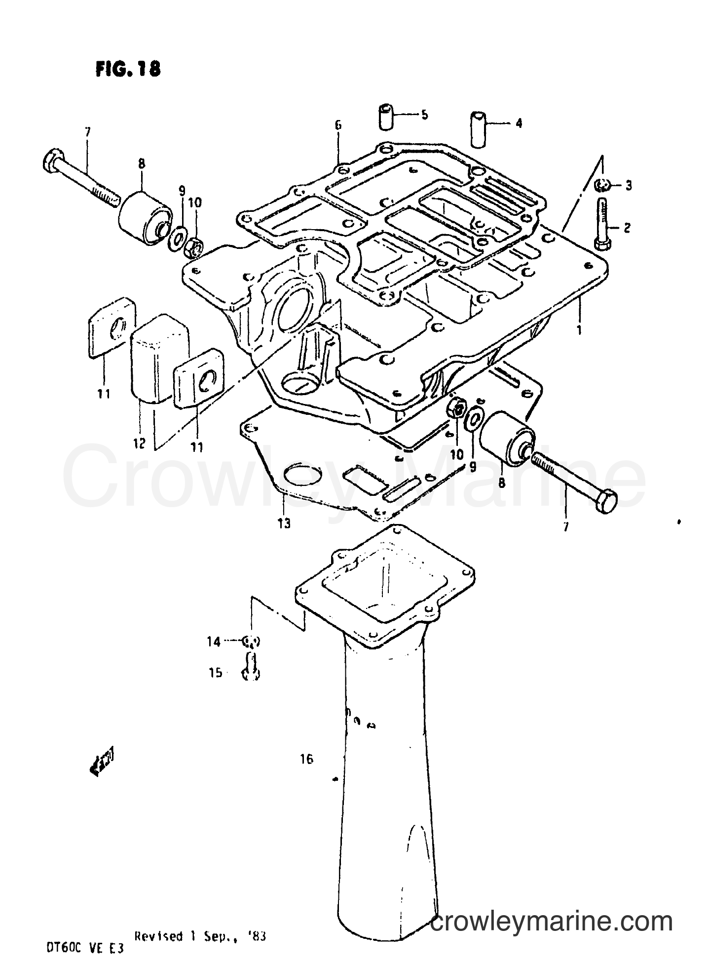 Suzuki Marine DT60 - ENGINE HOLDER