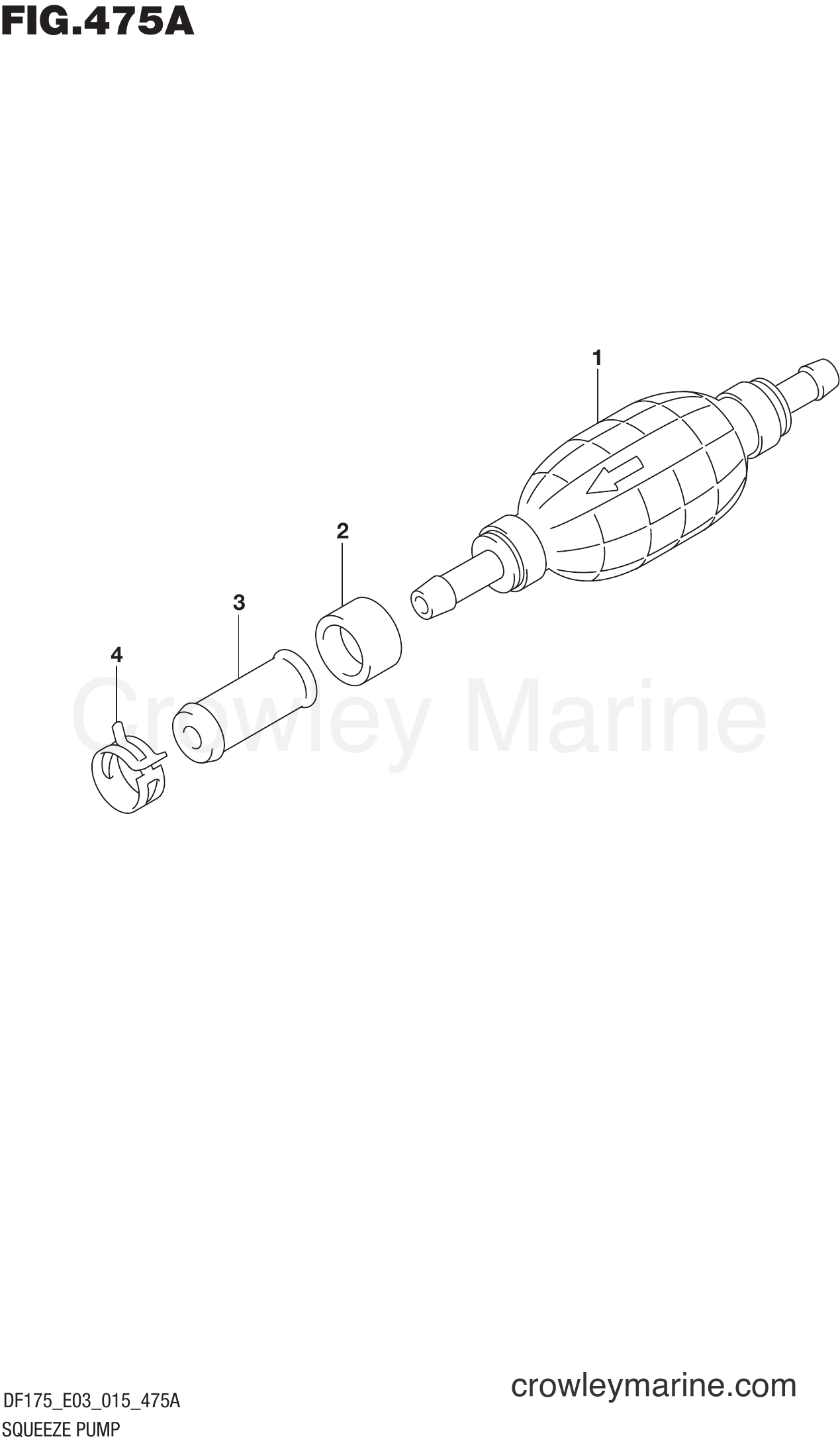 Suzuki Marine DF175T 51001~ - SQUEEZE PUMP