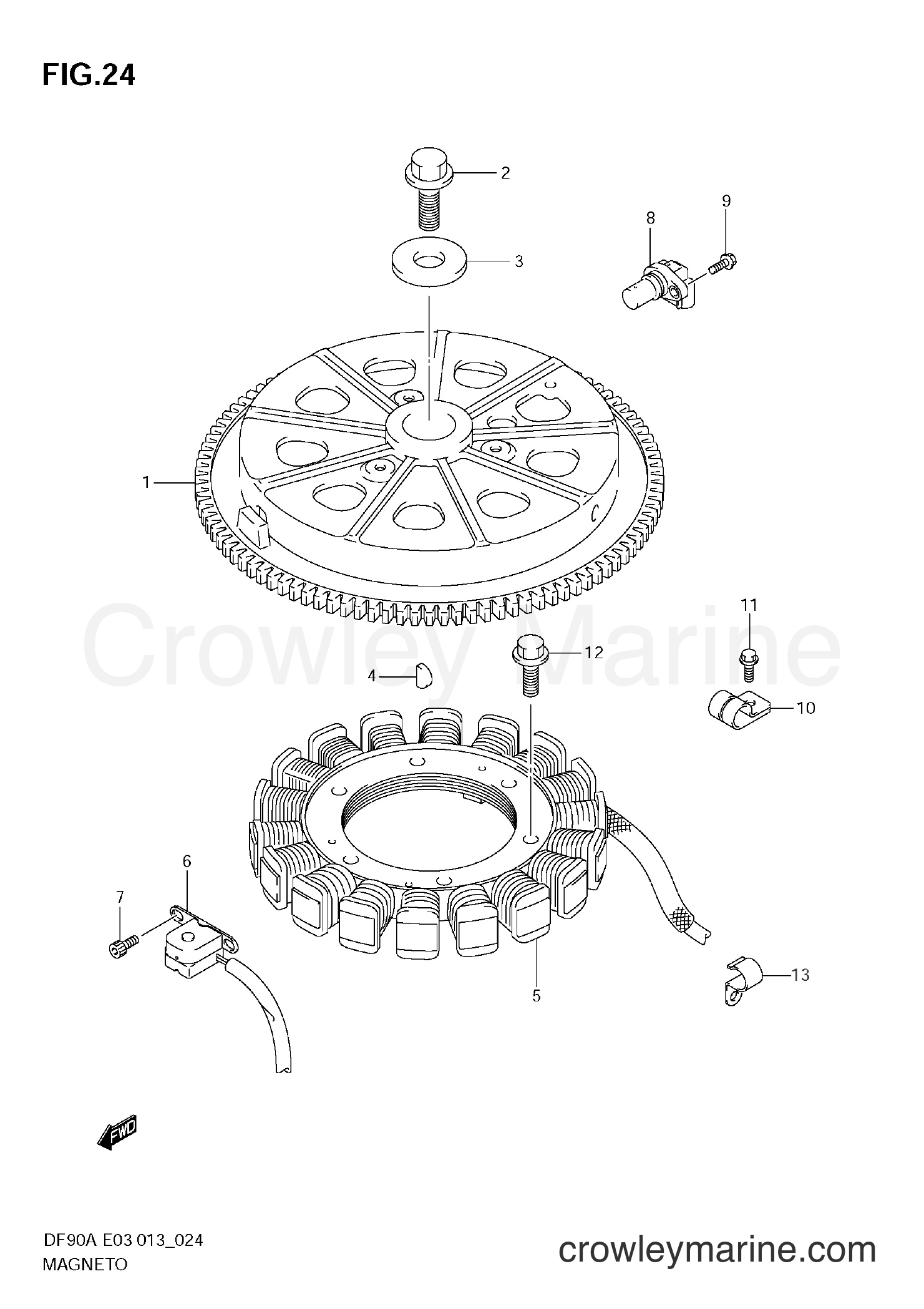Suzuki Marine DF90A 09003F-310001~ - MAGNETO