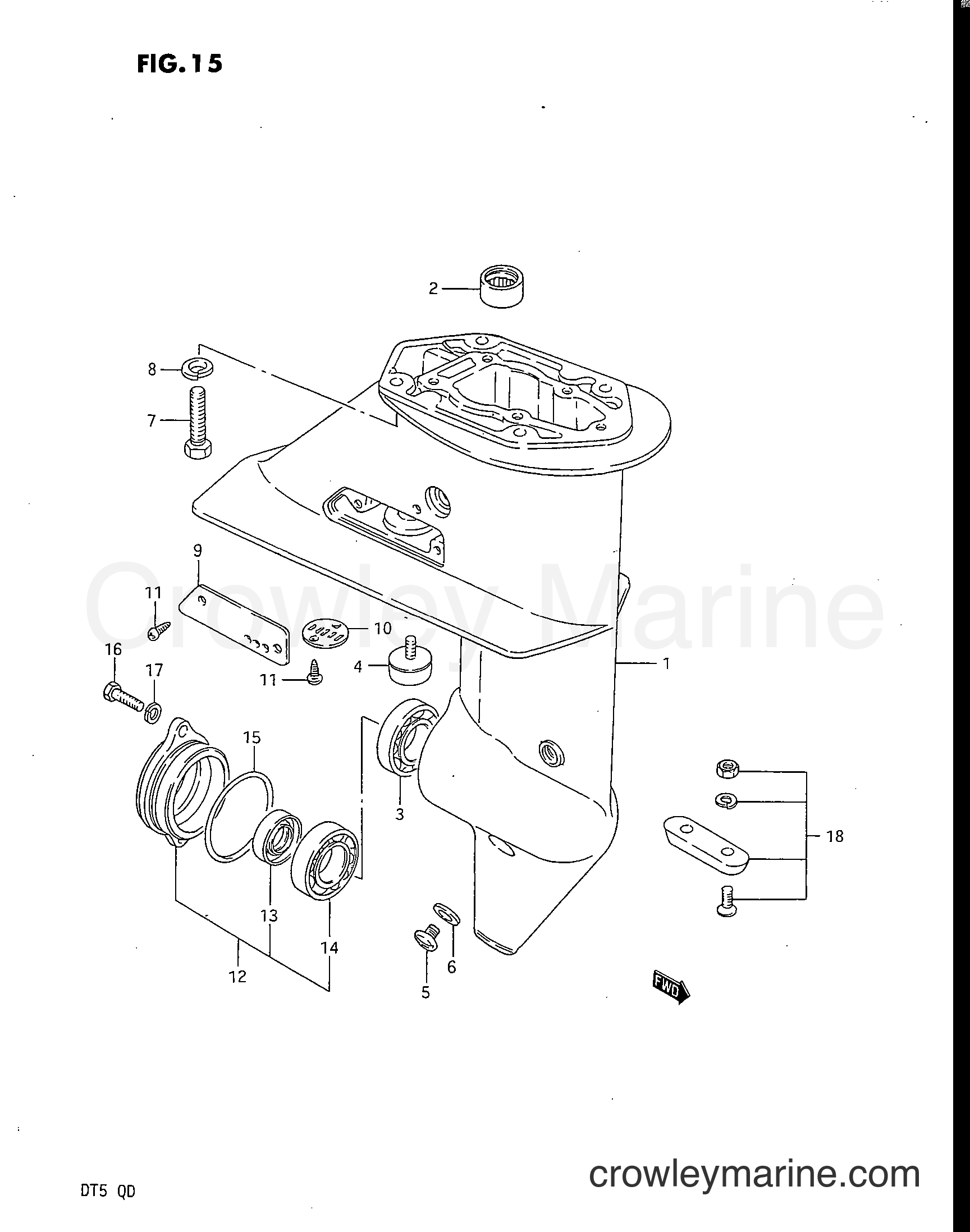 Suzuki Marine DT5 - GEAR CASE