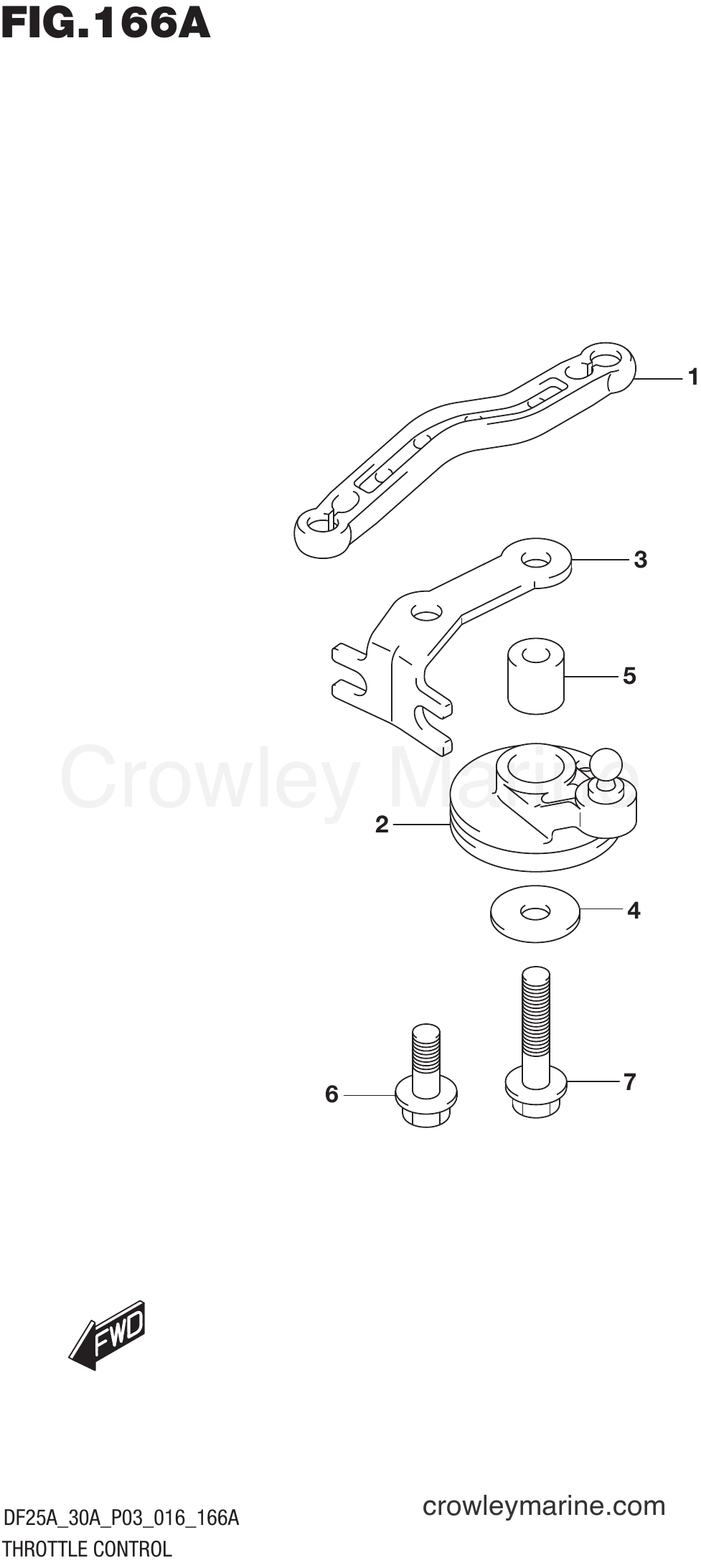 Suzuki Marine DF25A 610001~ - THROTTLE CONTROL (DF25A P03)