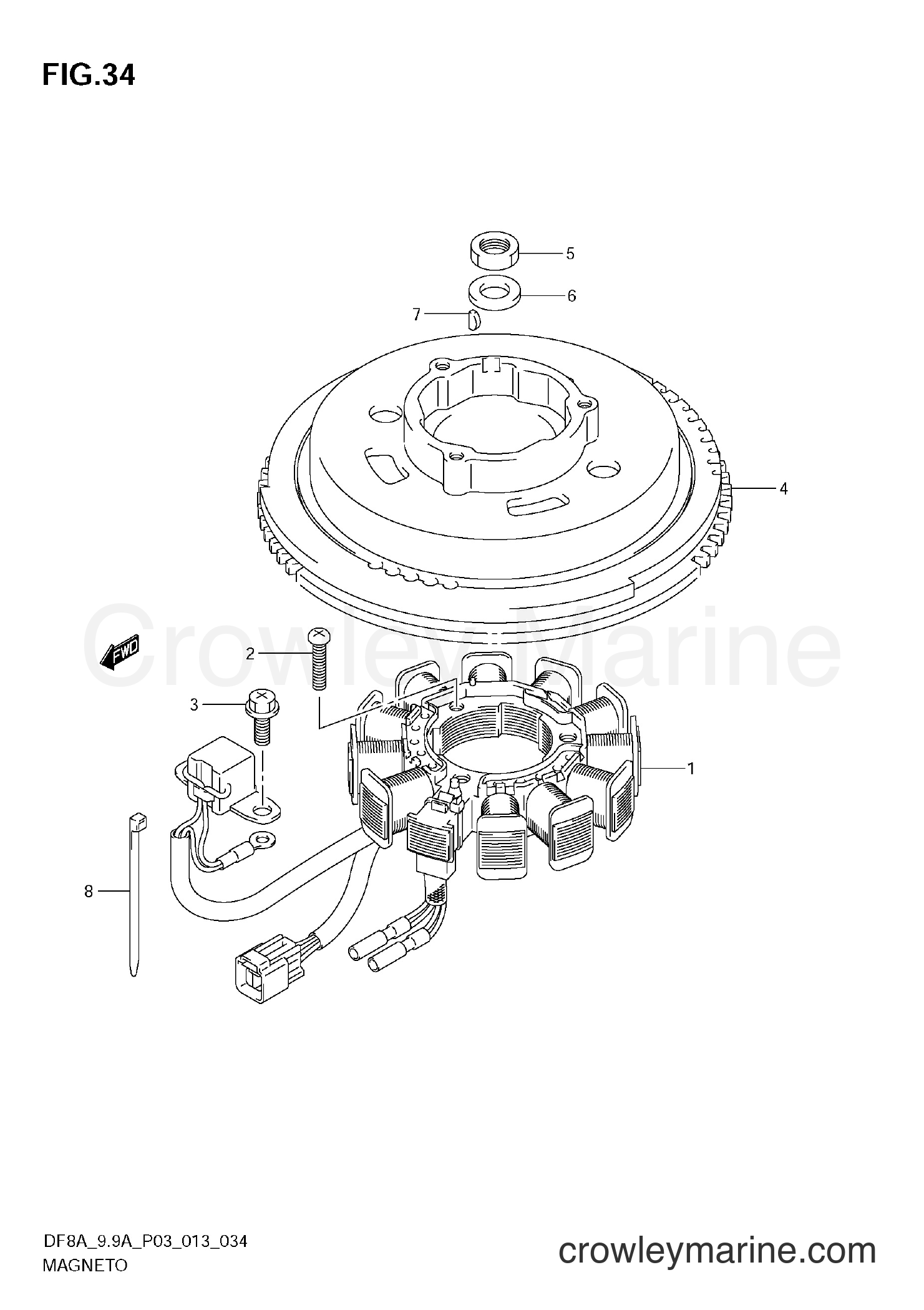 Suzuki Marine DF99A 310001~ - MAGNETO (DF8AR E03)
