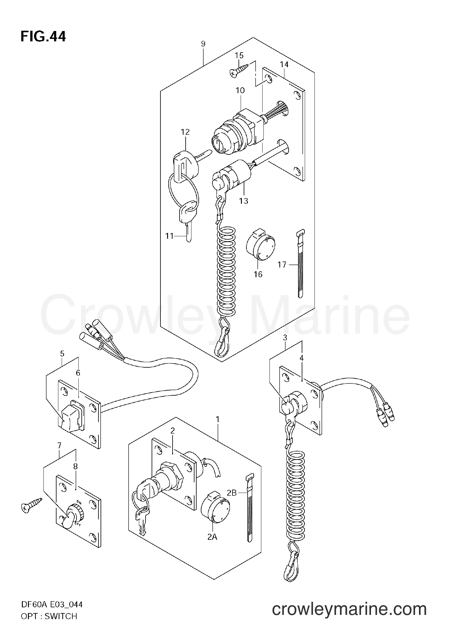 Suzuki Marine DF50A - OPT:SWITCH