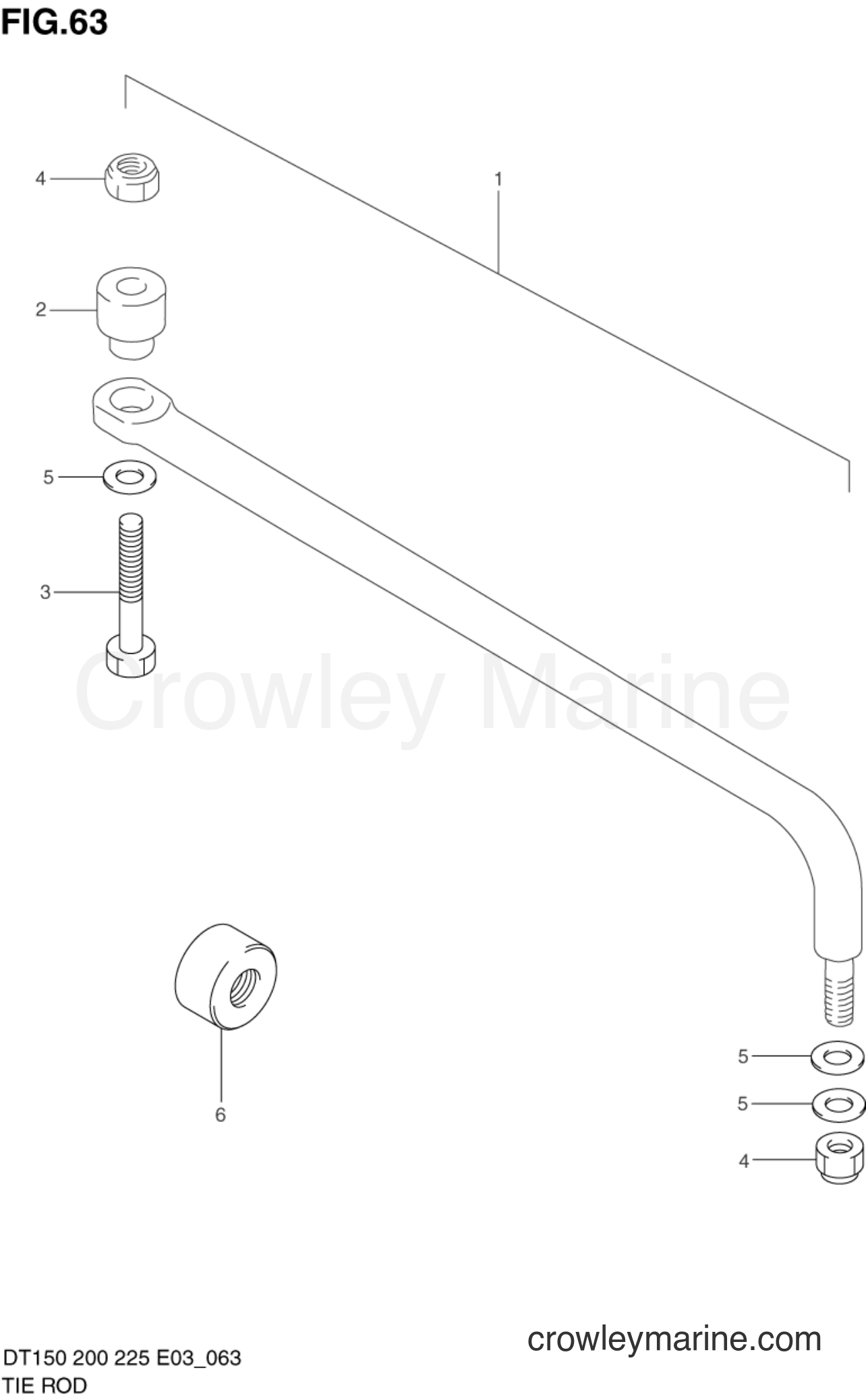 Suzuki Marine DT225 - TIE ROD