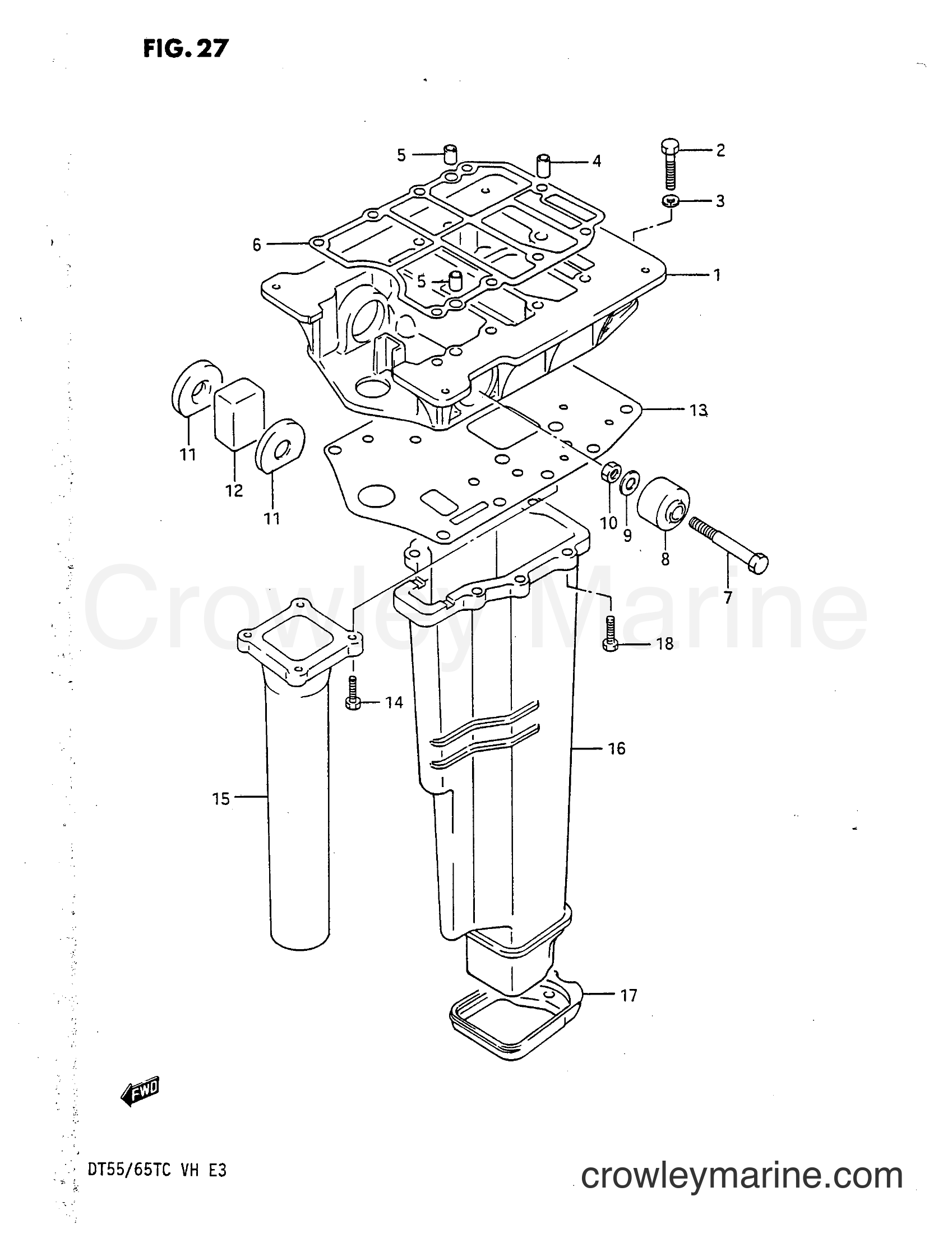 Suzuki Marine DT55 - ENGINE HOLDER