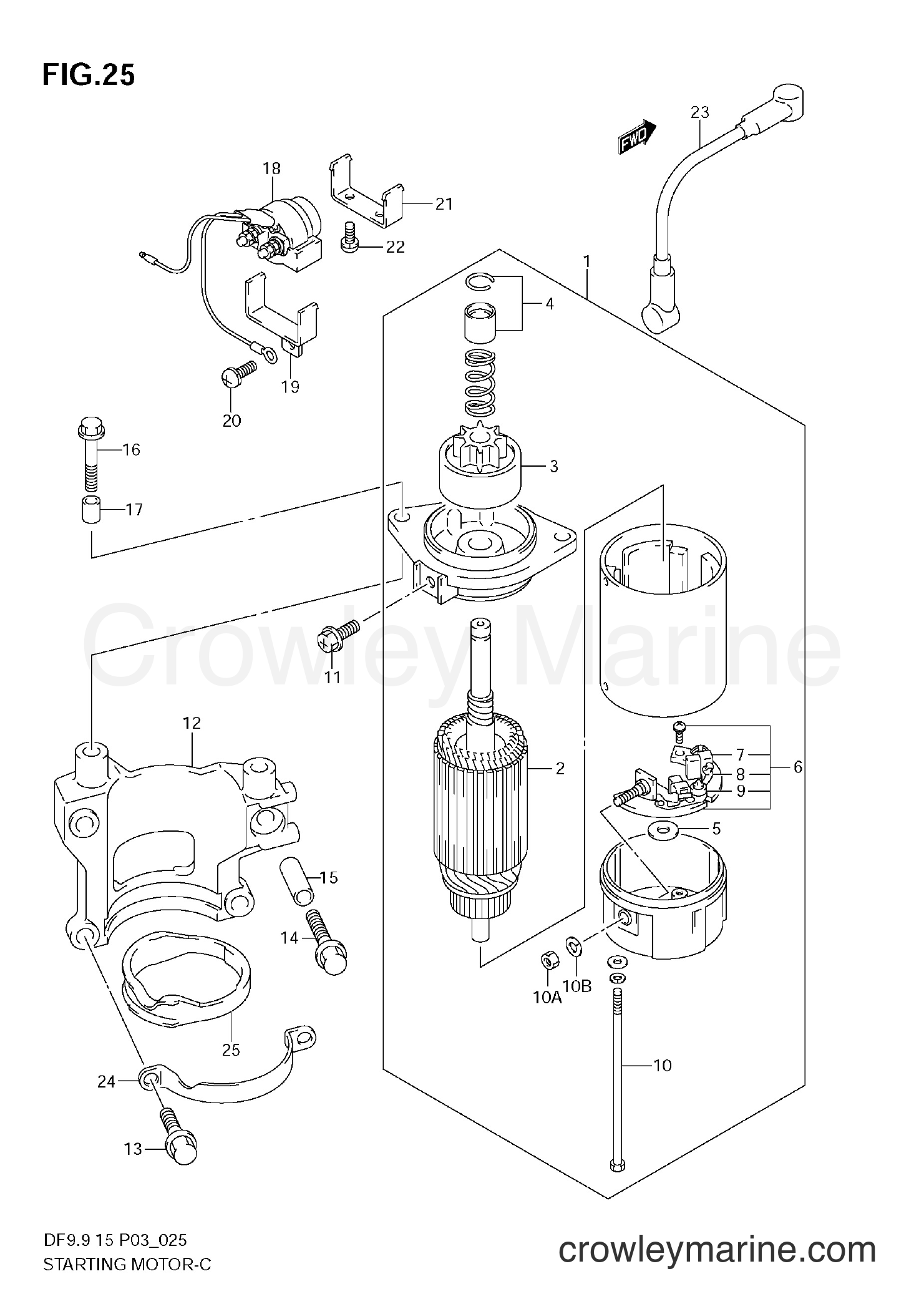 Suzuki Marine DF9.9 - STARTING MOTOR
