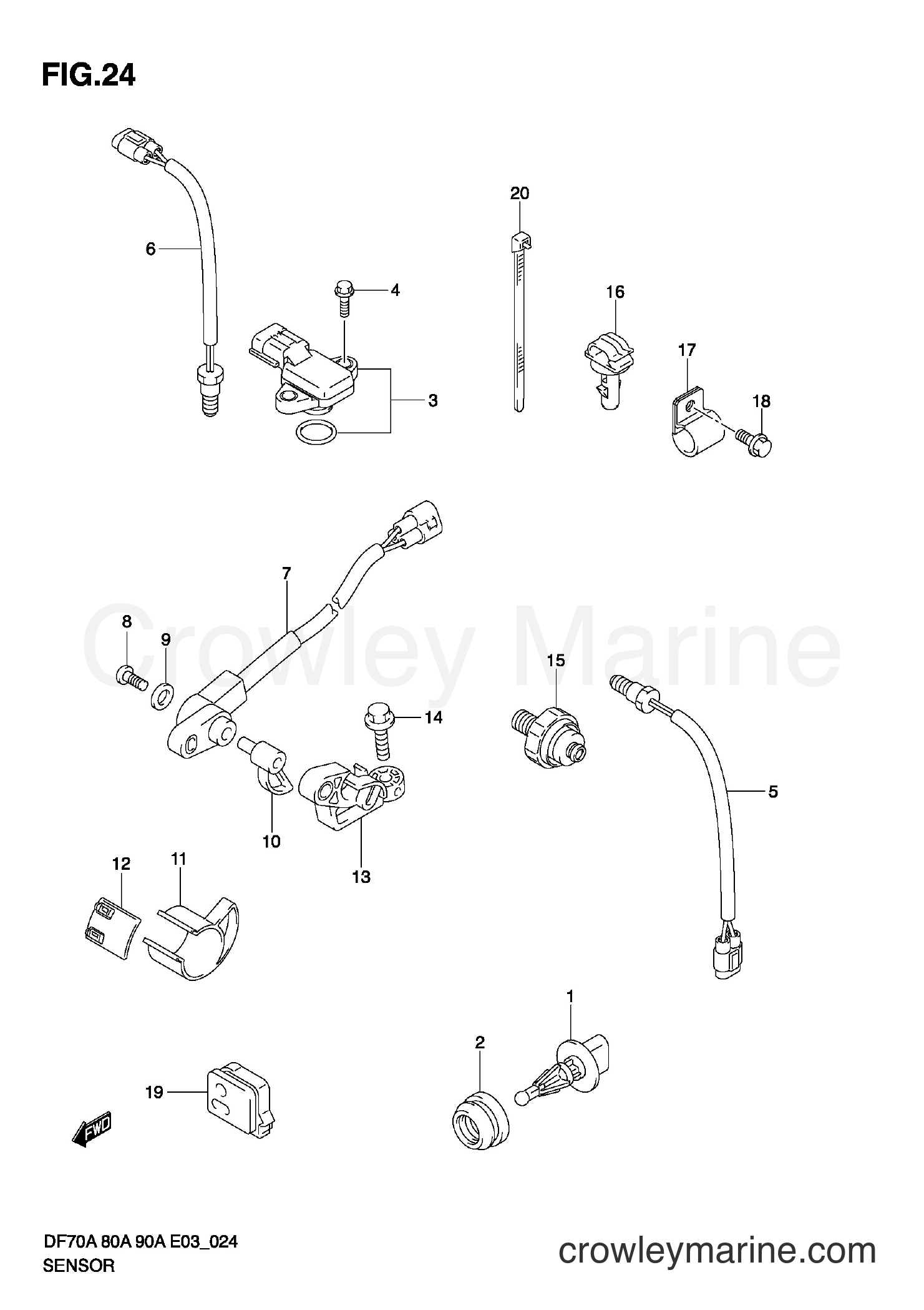 Suzuki Marine DF80A - SENSOR
