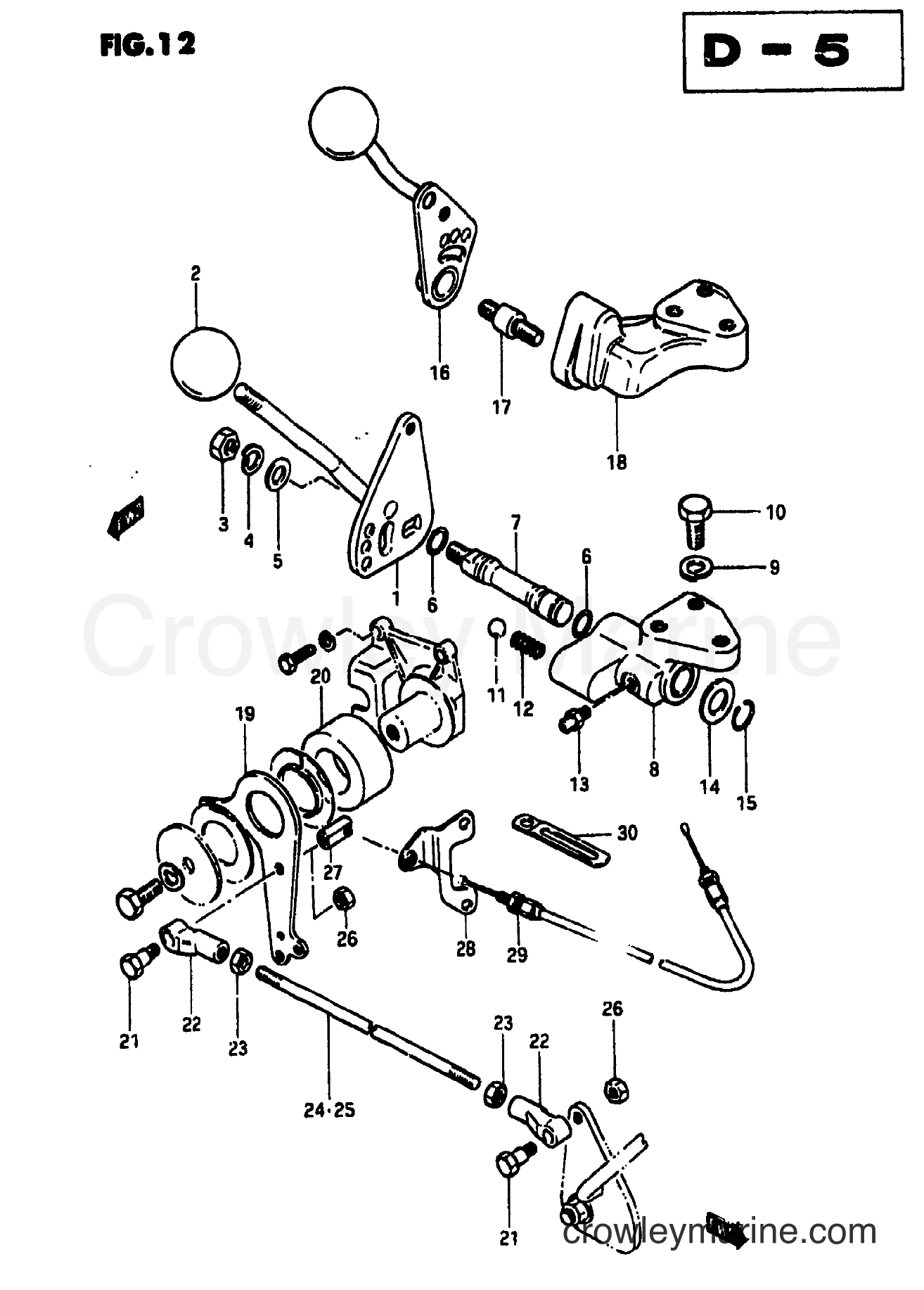 1978 Two-Stroke 50 - DT50 CLUTCH (DT50H, DT50M) section