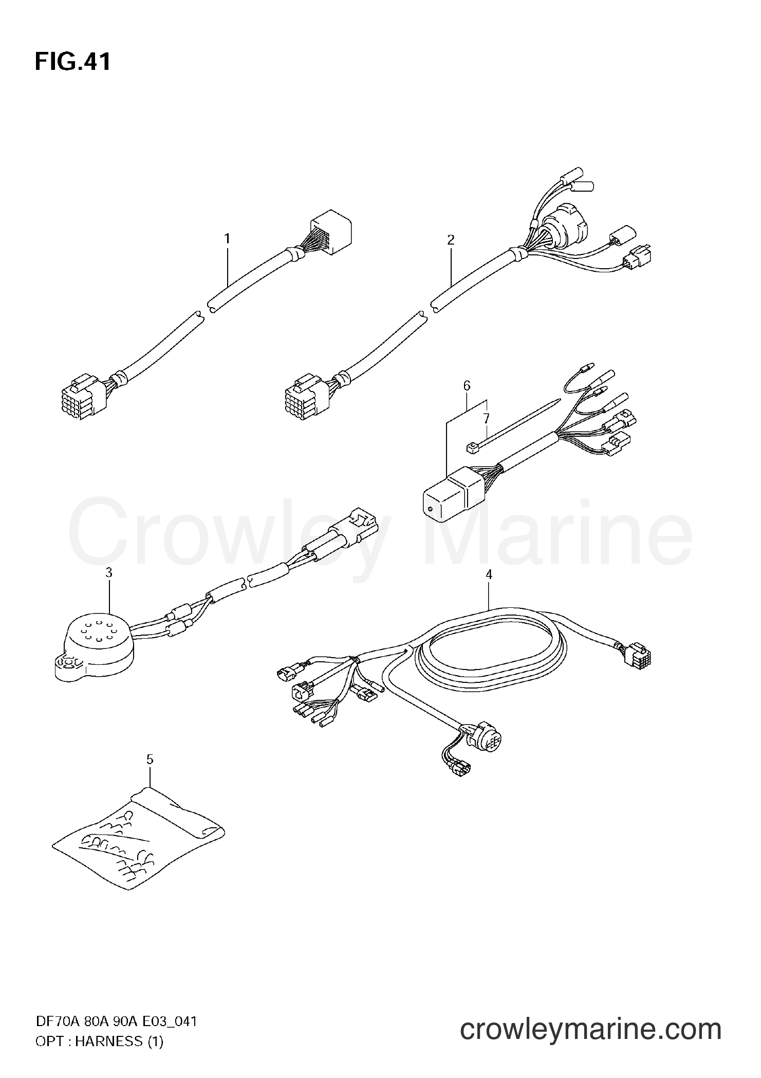 Suzuki Marine DF80A - OPT:HARNESS (1)