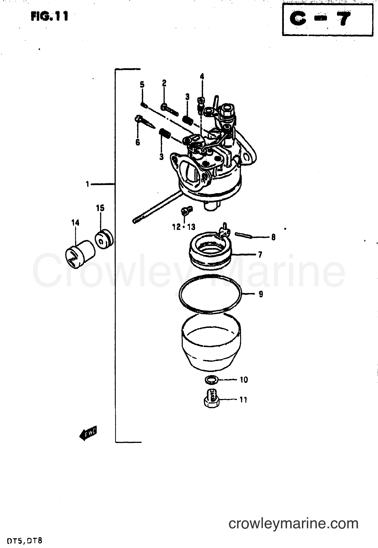 Suzuki Marine DT5W - DT8 CARBURETOR