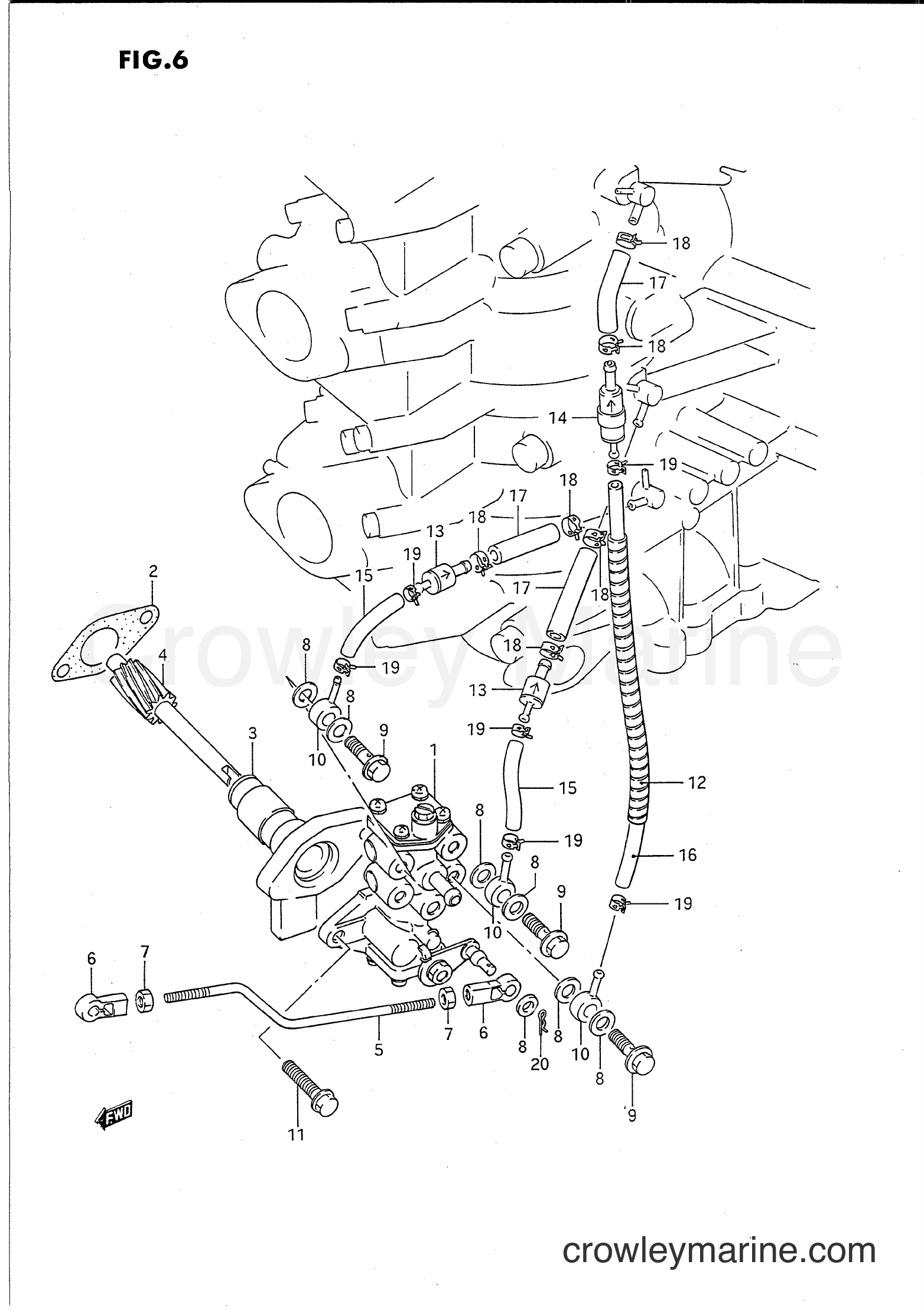 Suzuki Marine PU55 - OIL PUMP