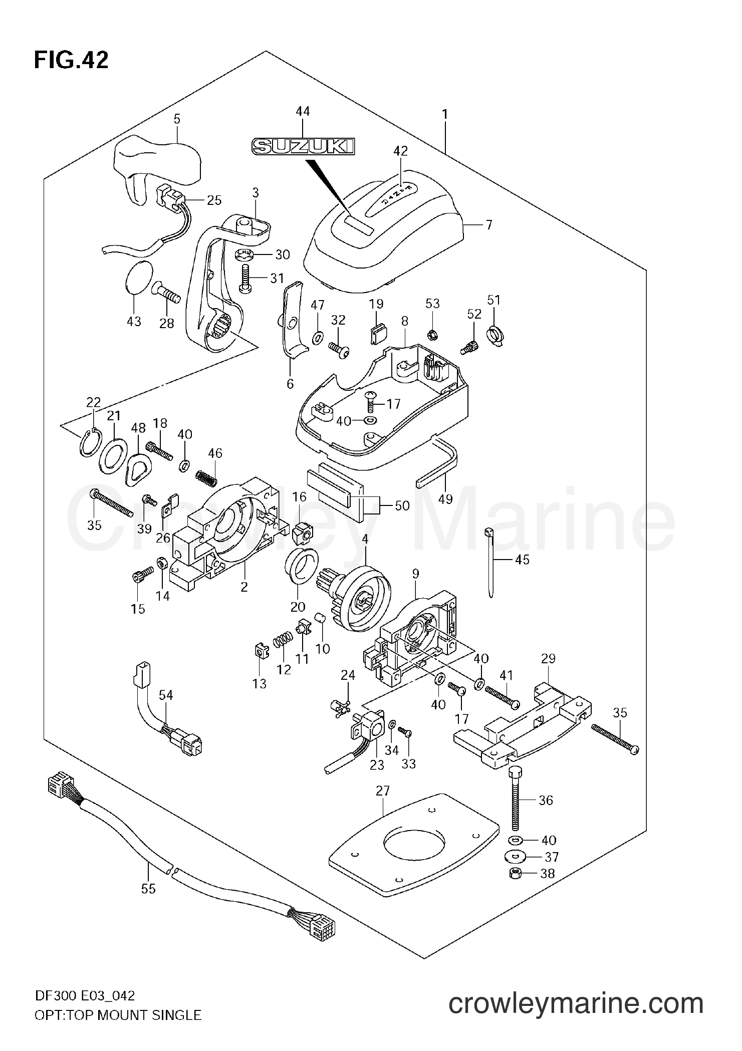 Suzuki Marine DF300T - OPT:TOP MOUNT SINGLE (MODEL:08 LATER~)