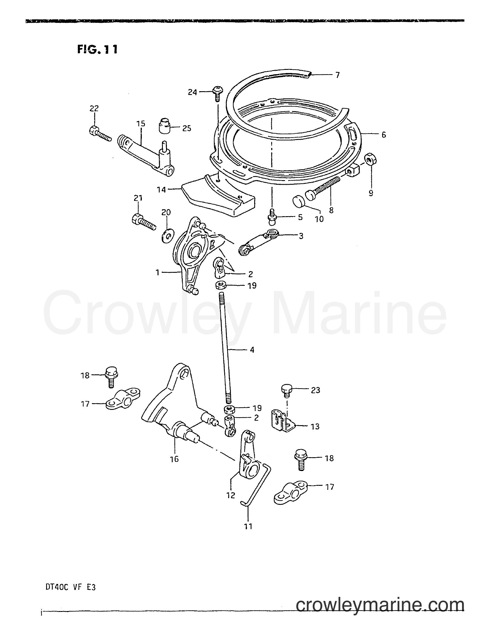 Suzuki Marine DT40 - THROTTLE CONTROL