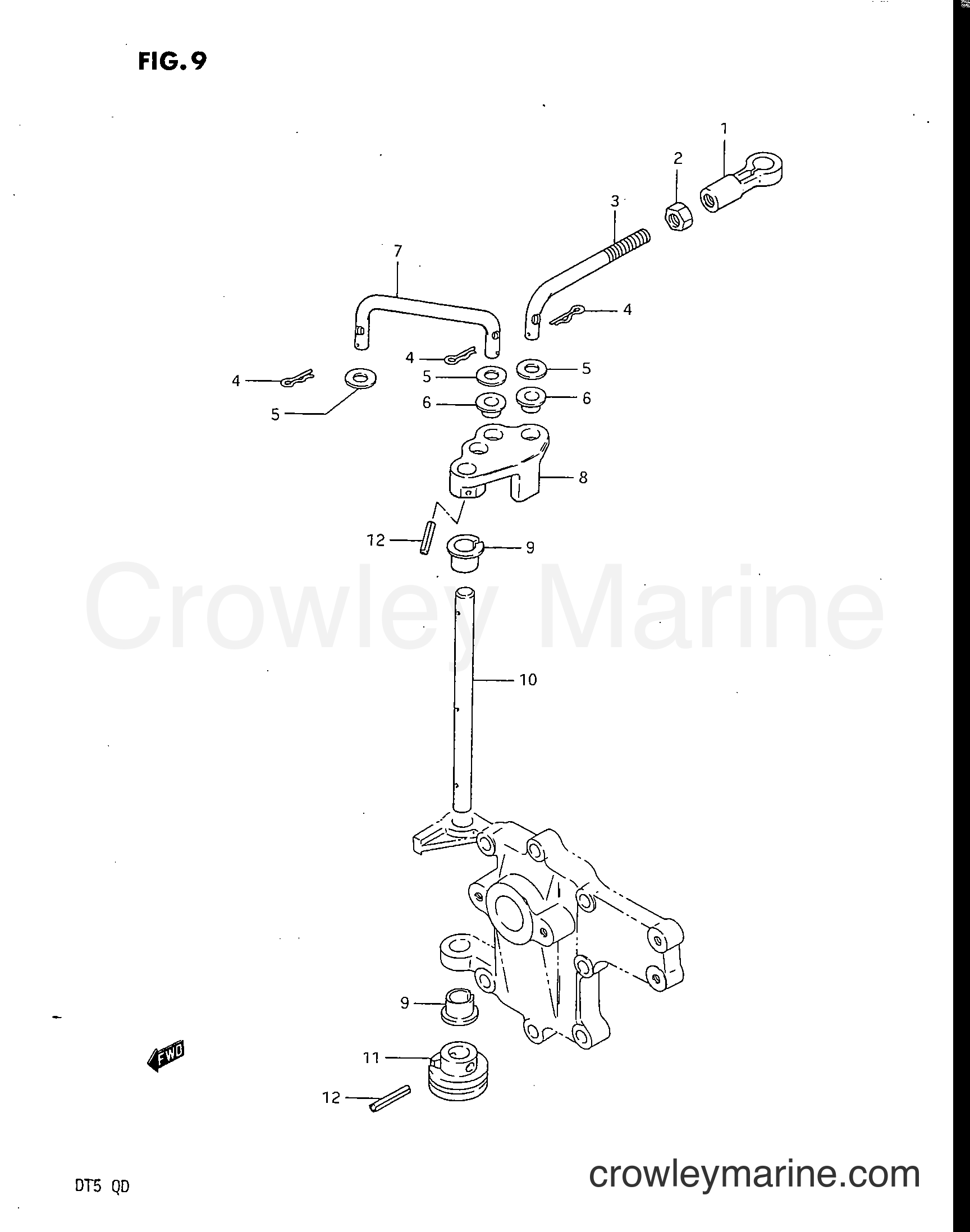Suzuki Marine DT5 - THROTTLE CONTROL
