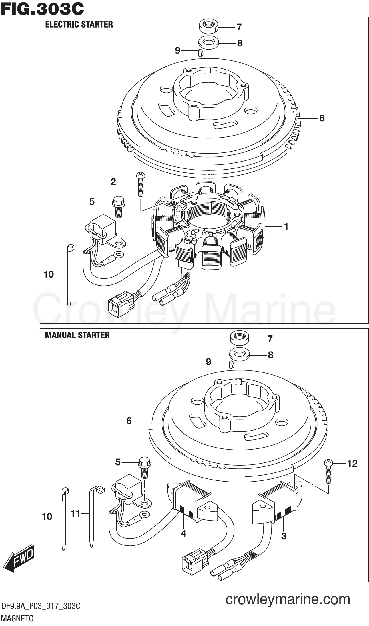 Suzuki Marine DF9.9AR 710001~ - MAGNETO (DF9.9A P03)