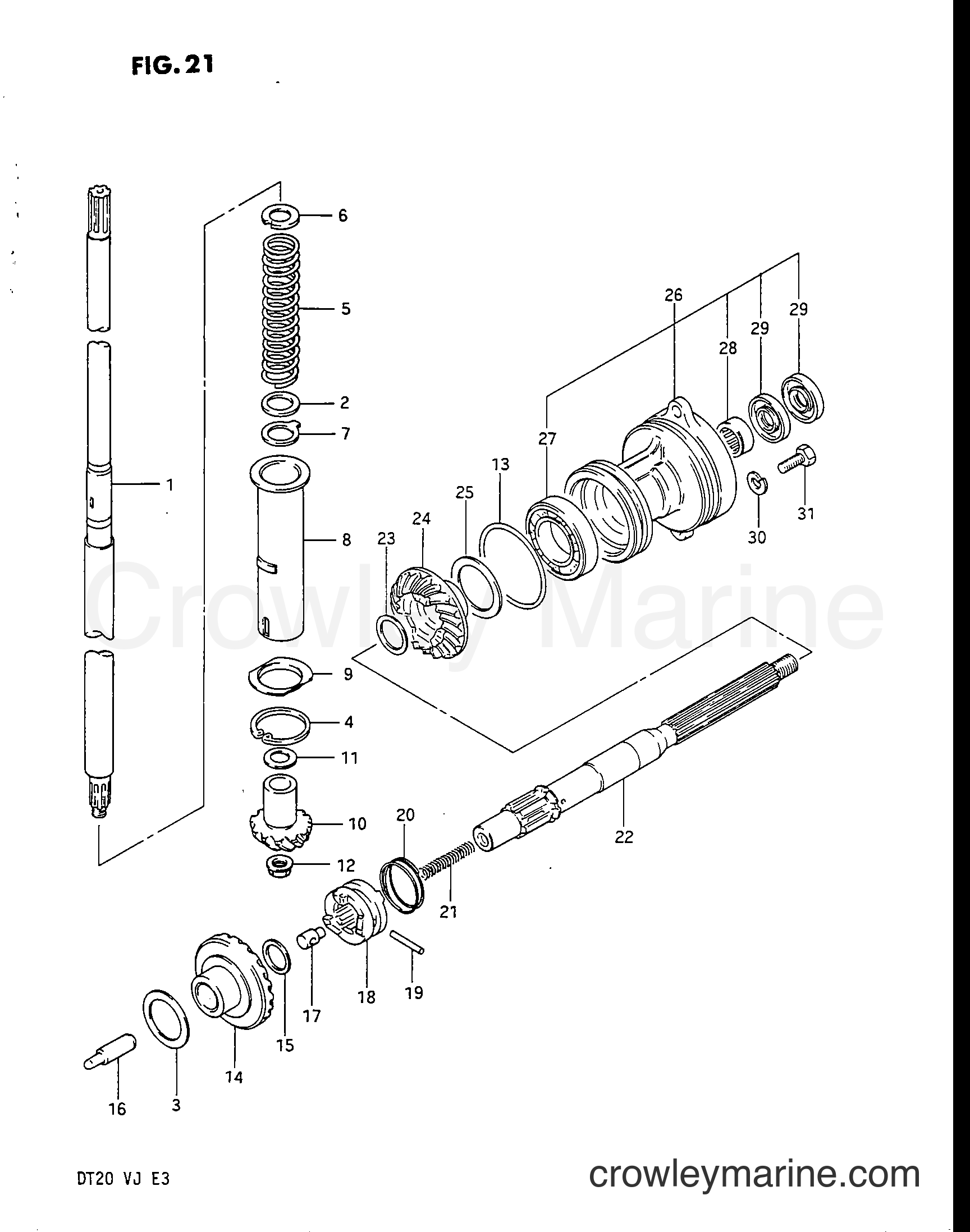Suzuki Marine DT20 - TRANSMISSION