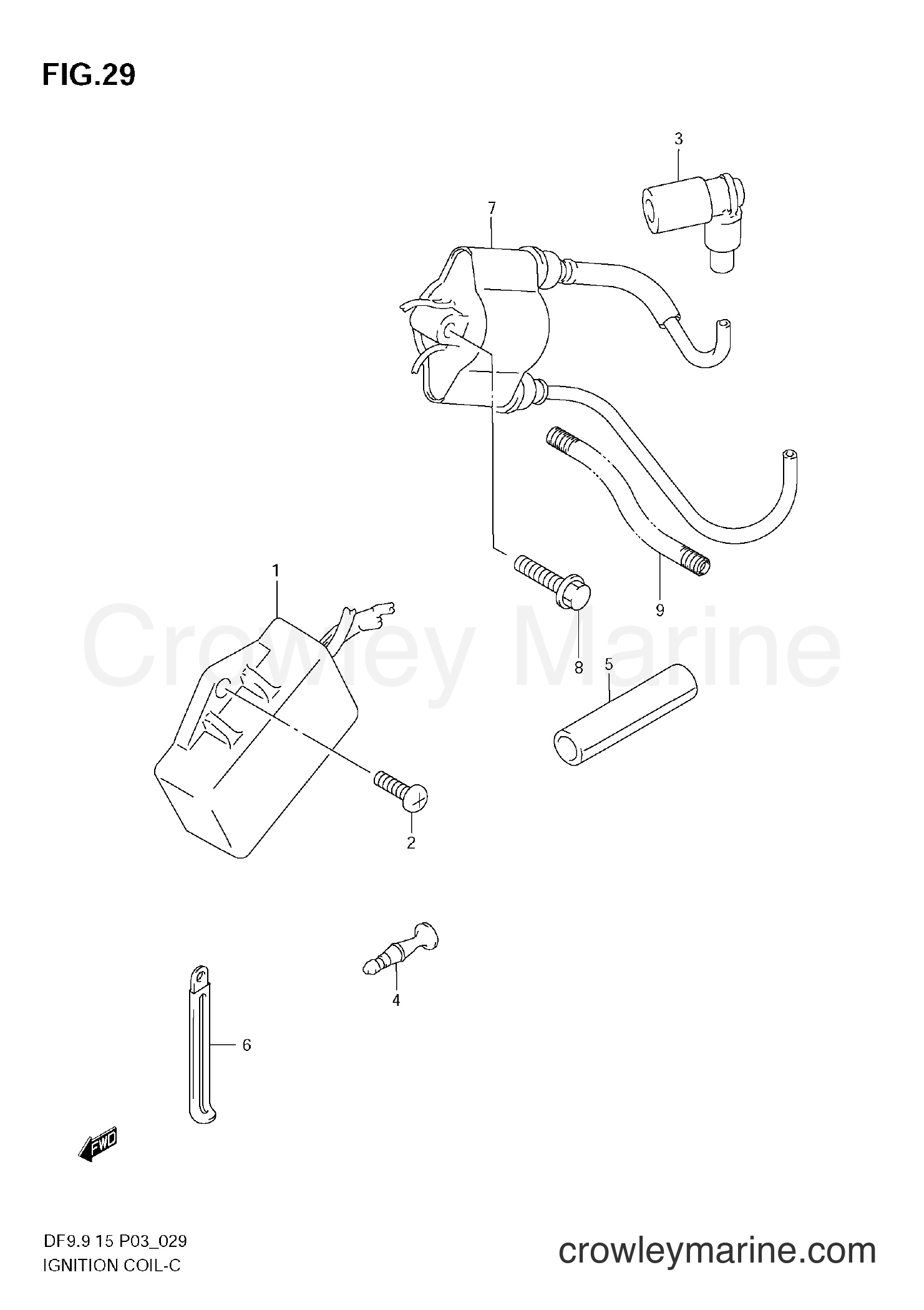 Suzuki Marine DF9.9 - IGNITION COIL