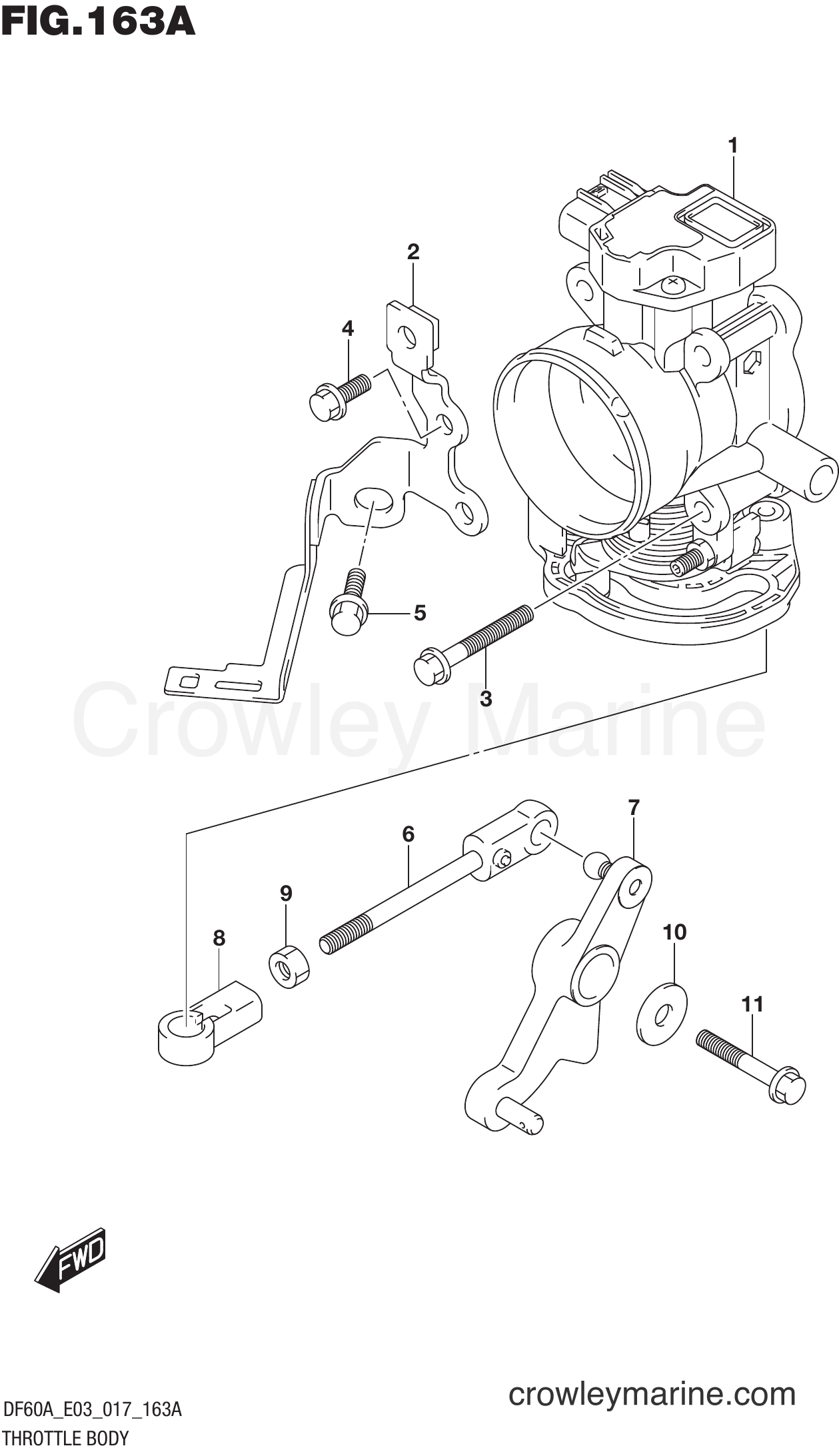 Suzuki Marine DF60AT 710001~ - THROTTLE BODY