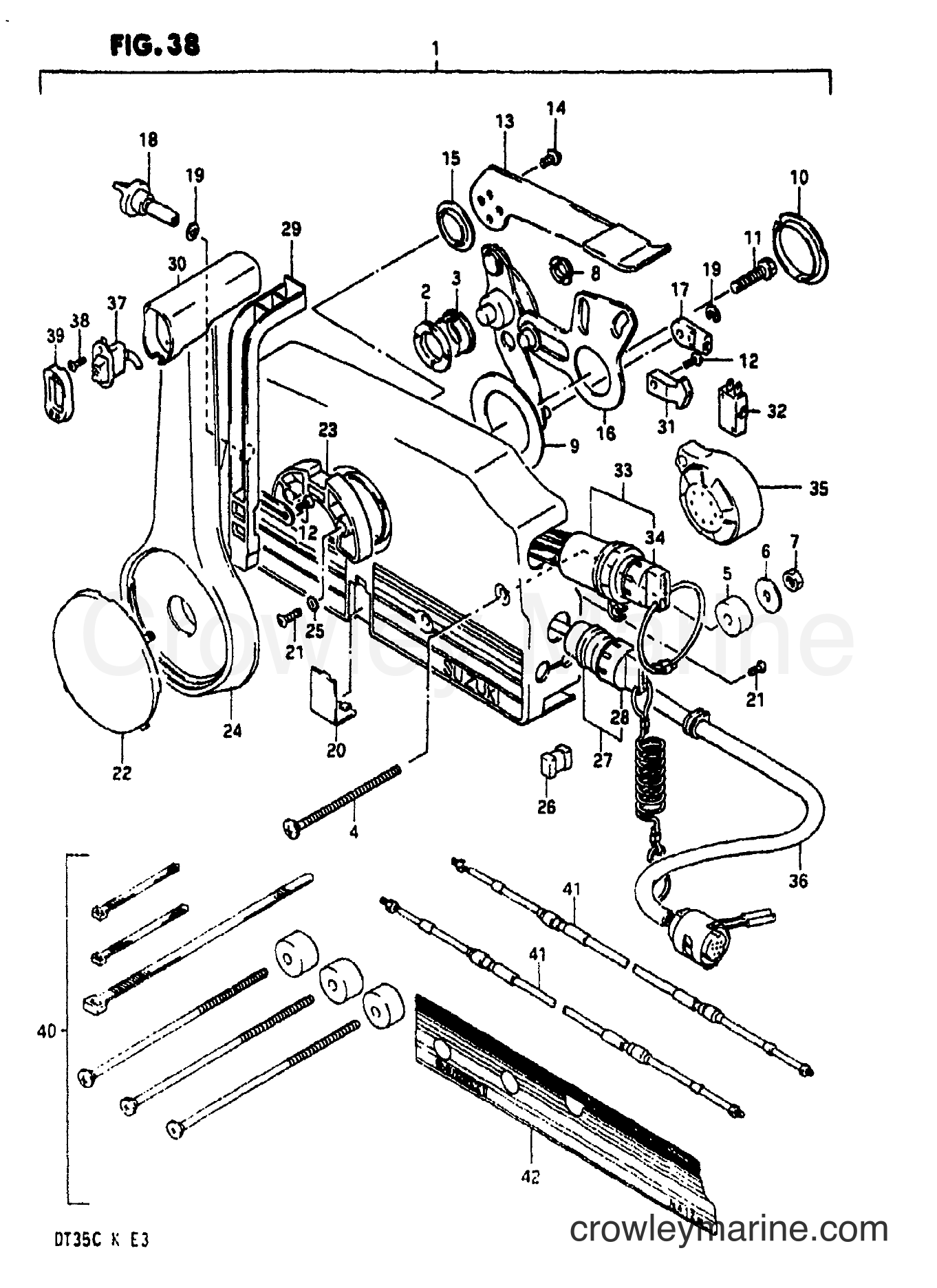 Suzuki Marine DT35 - REMOTE CONTROL