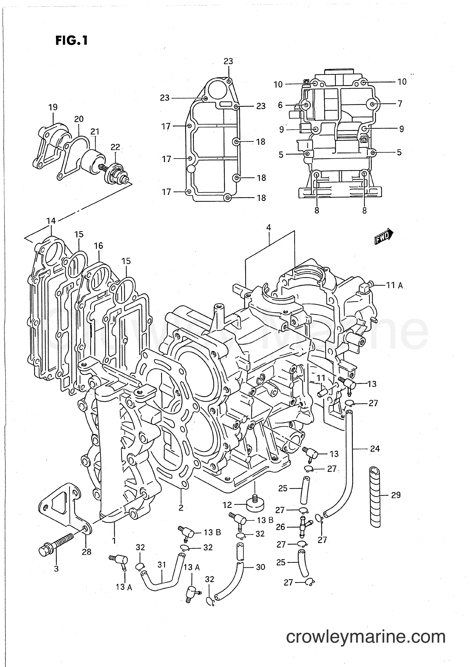 Suzuki Marine DT15C - CYLINDER