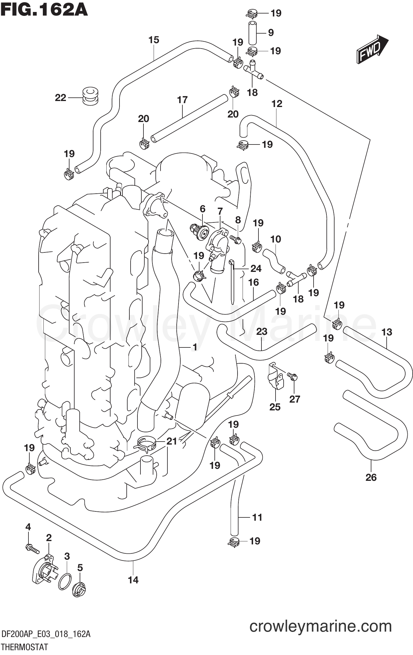 Suzuki Marine DF175AP 810001~ - THERMOSTAT