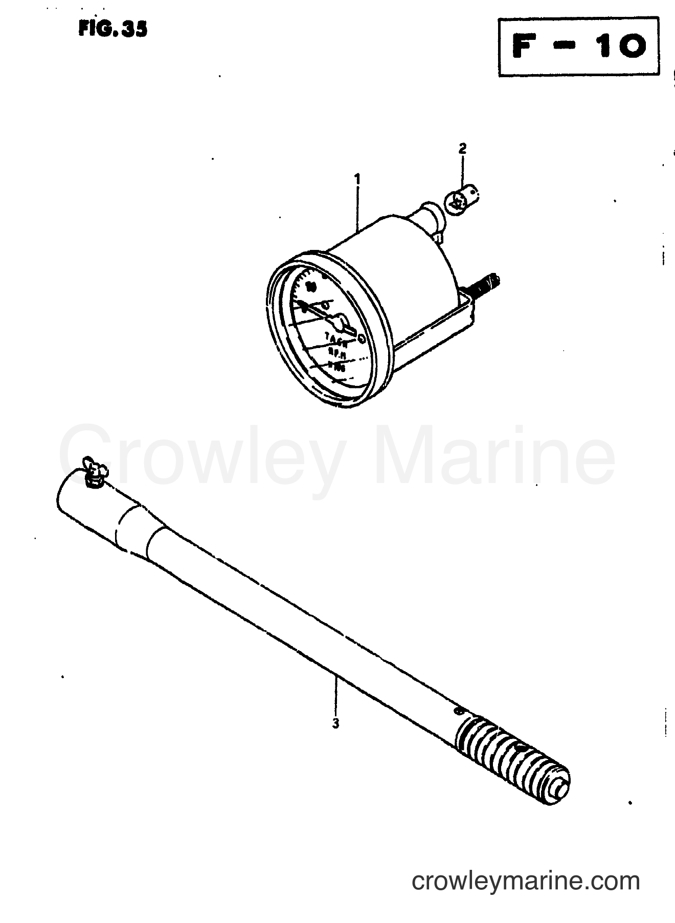 Suzuki Marine DT25P - METER / BAR EXTENSION