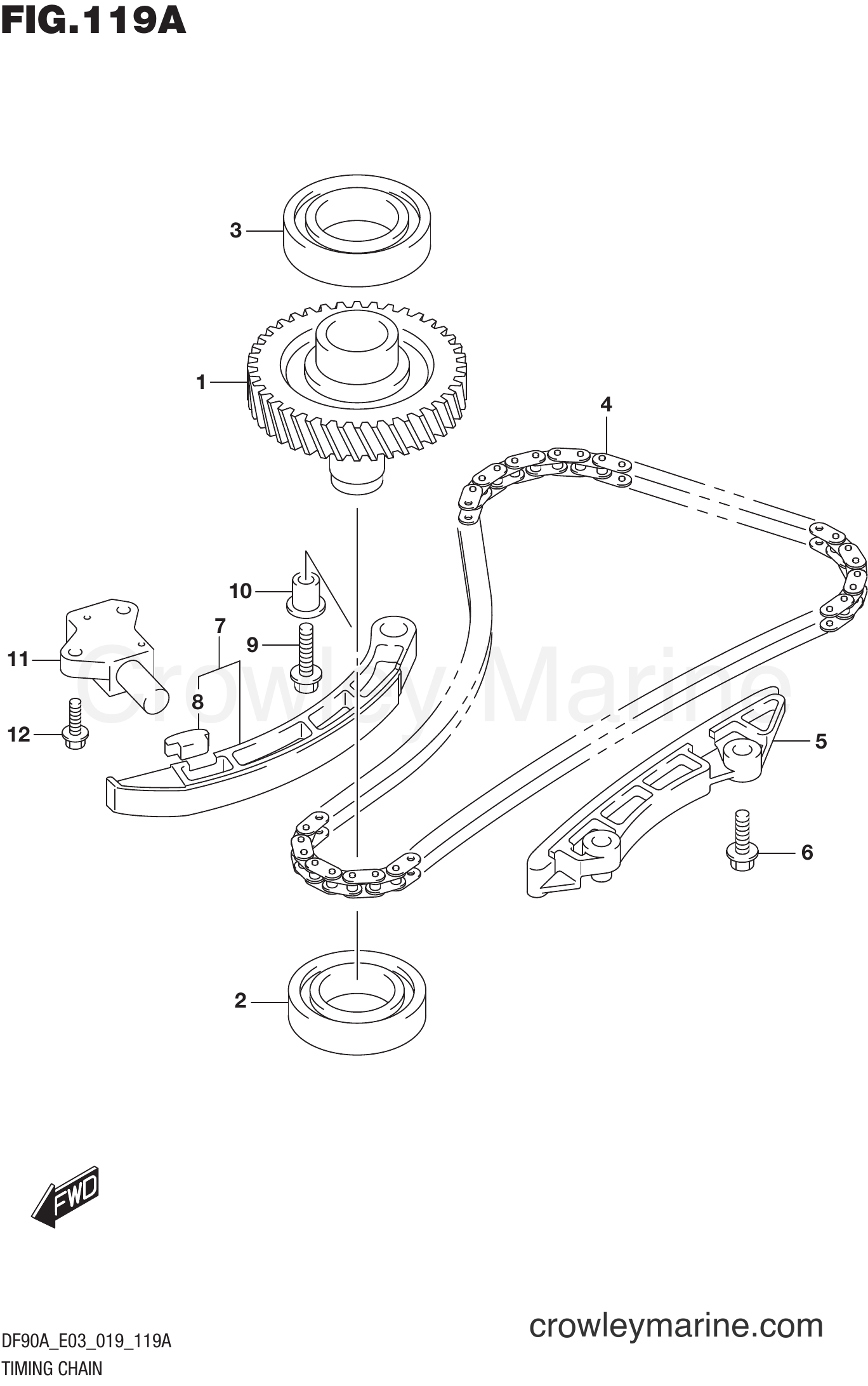 Suzuki Marine DF90A 910001~ - TIMING CHAIN