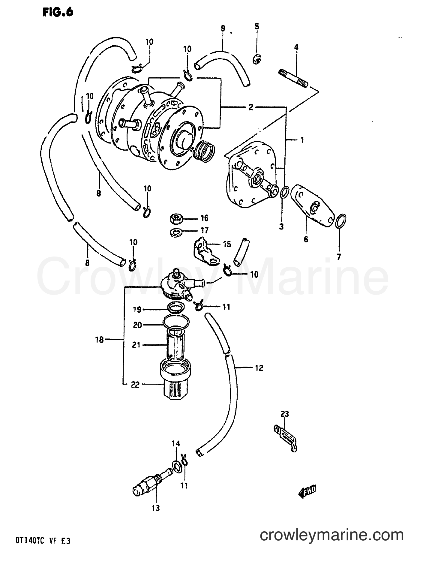 Suzuki Marine DT140 - FUEL PUMP