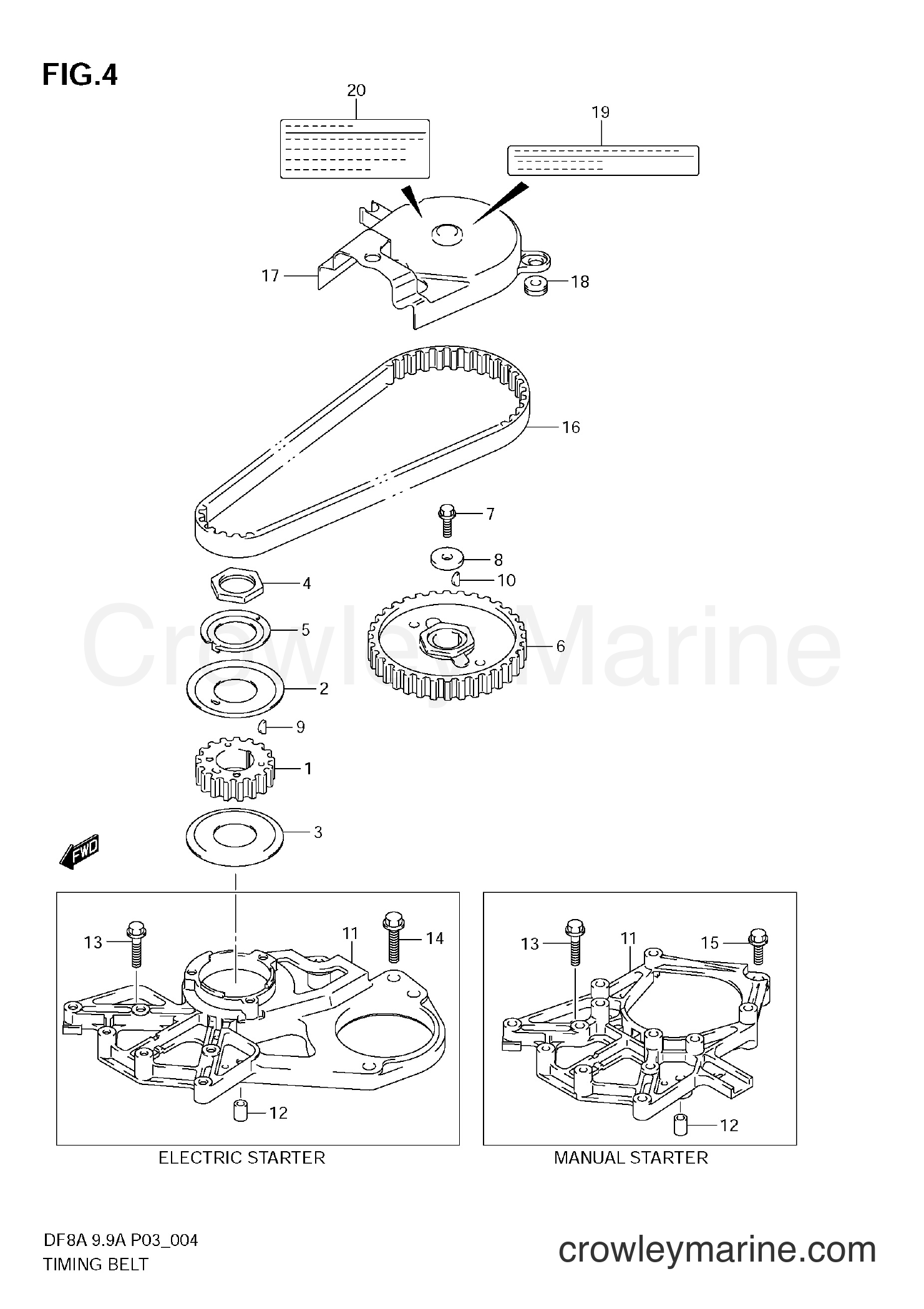 Suzuki Marine DF8A - TIMING BELT