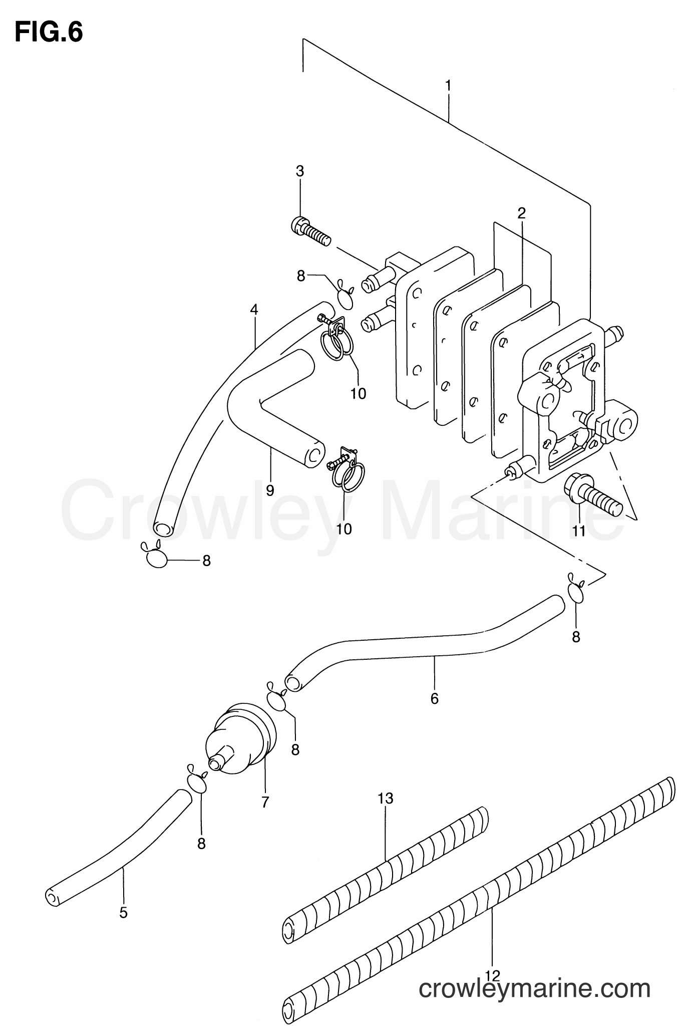 Suzuki Marine DT6 - FUEL PUMP (~MODEL:94)
