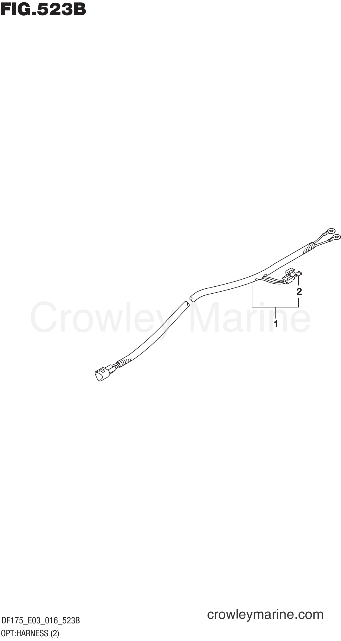 Suzuki Marine DF175ST 610001~ - OPT:HARNESS (2) (DF150Z E03)